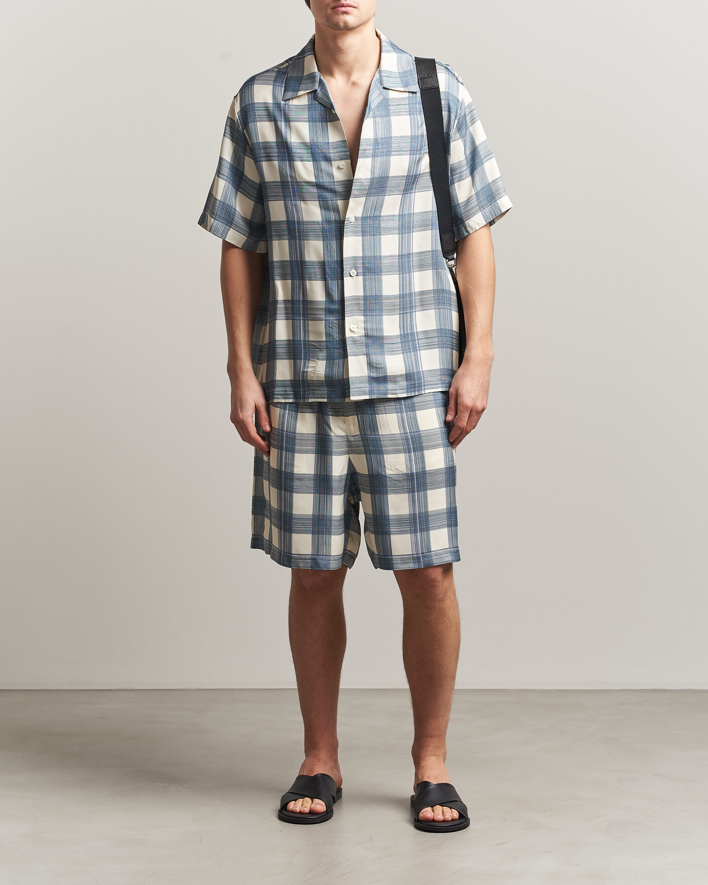 Herren | Shorts | Jil Sander | Vichy Check Shorts Blue/White