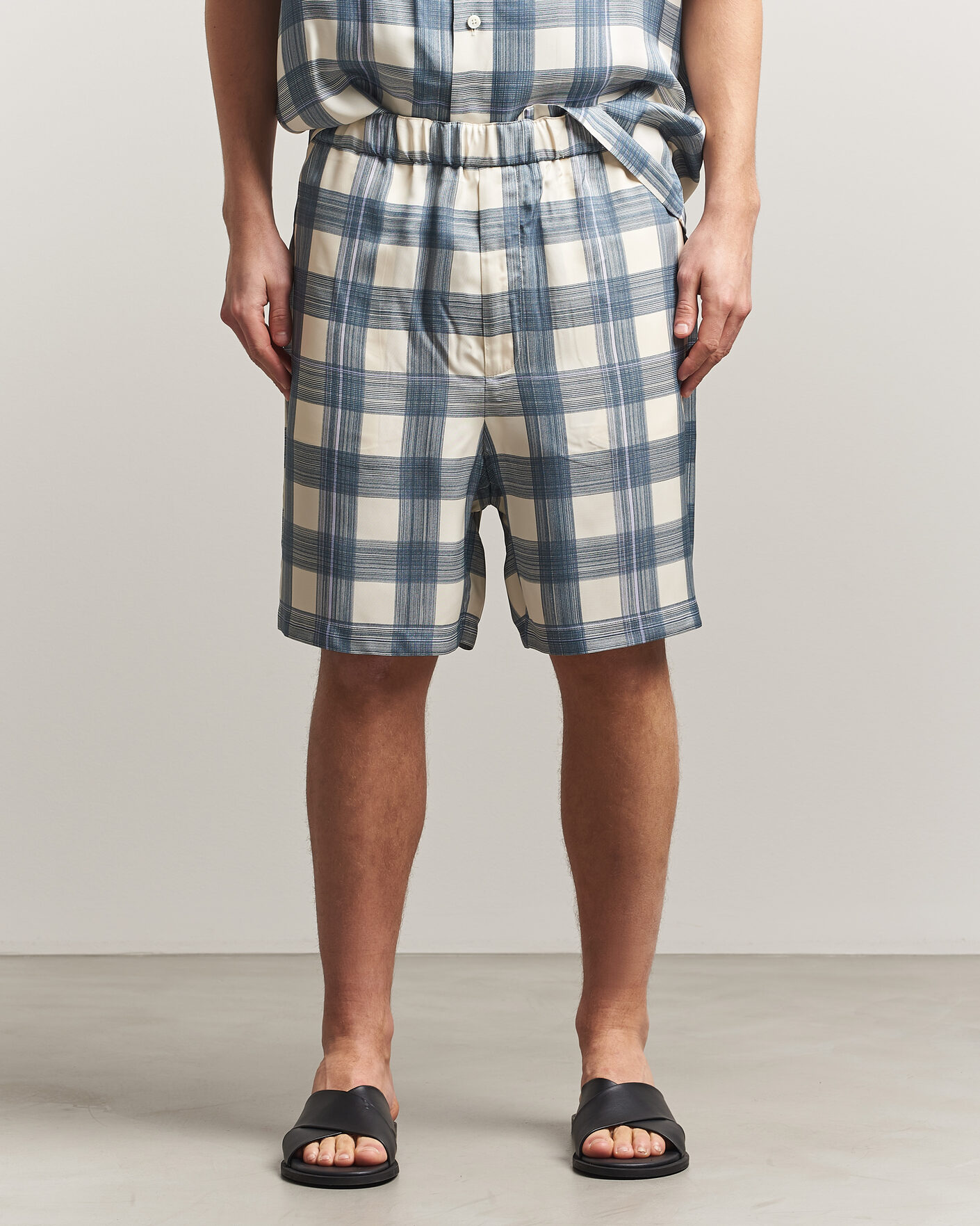 Herren | Shorts | Jil Sander | Vichy Check Shorts Blue/White