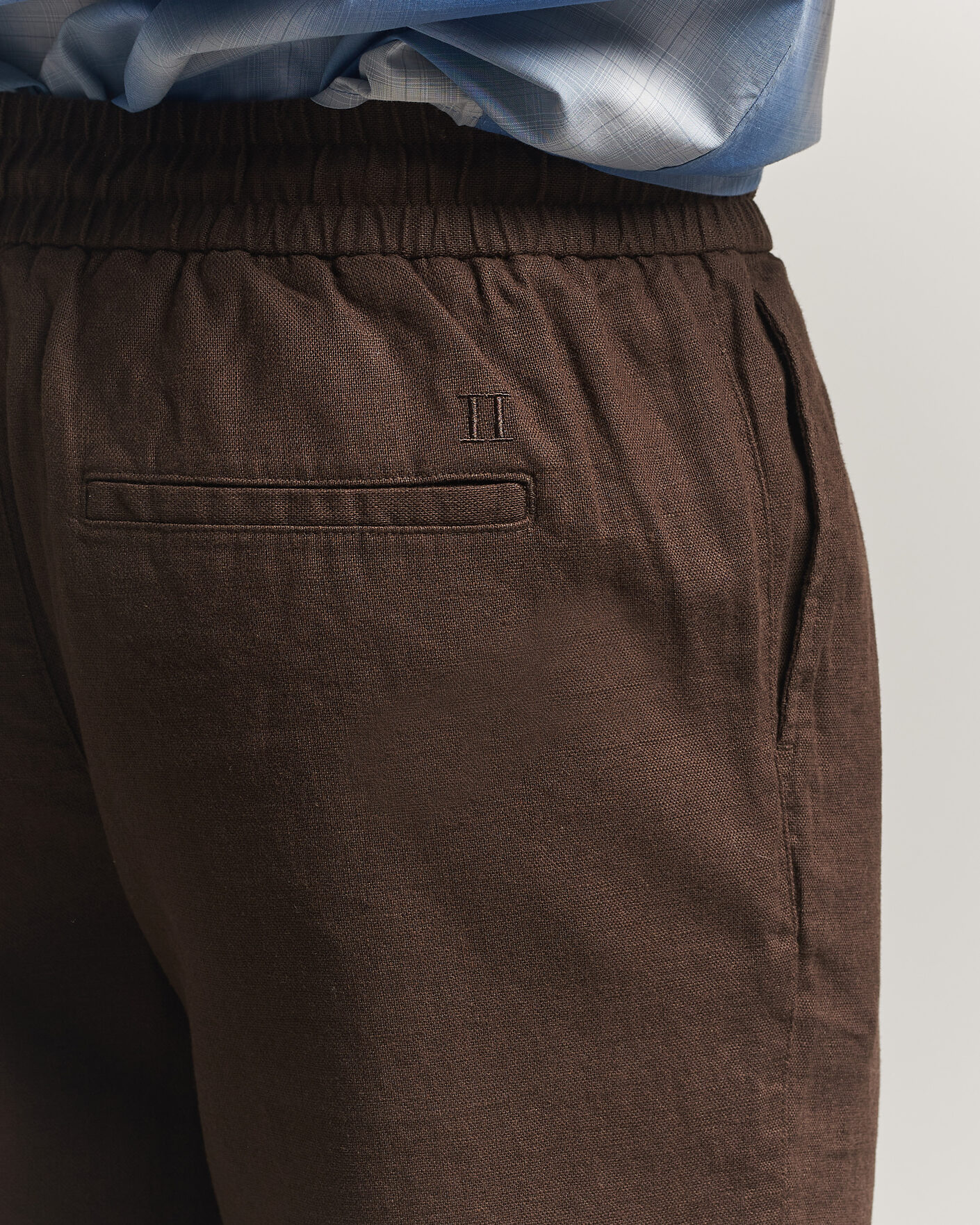 Herren | Hosen | LES DEUX | Patrick Heavy Linen/Cotton Pants Brown