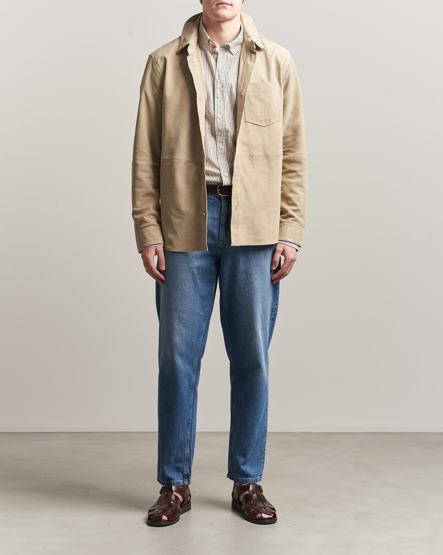 Herren | Hosen | LES DEUX | Ryder Washed Jeans Medium Indigo Blue