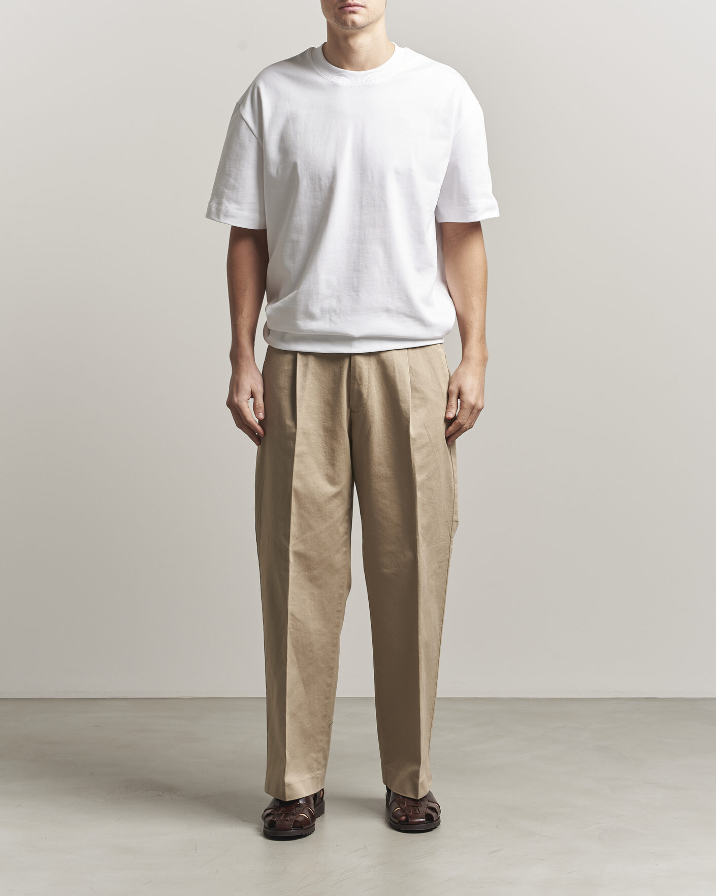 Herren | T-Shirts | LES DEUX | Carl Heavyweight T-Shirt White