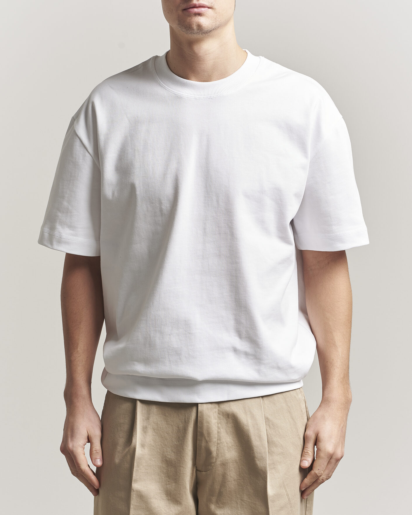 Herren | T-Shirts | LES DEUX | Carl Heavyweight T-Shirt White