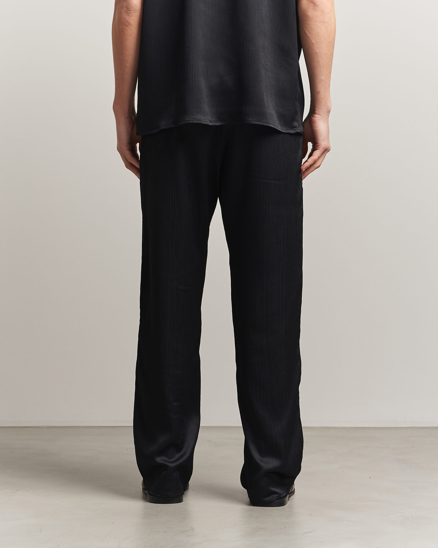 Herren | Hosen | LES DEUX | Houston Plissé Pants Black