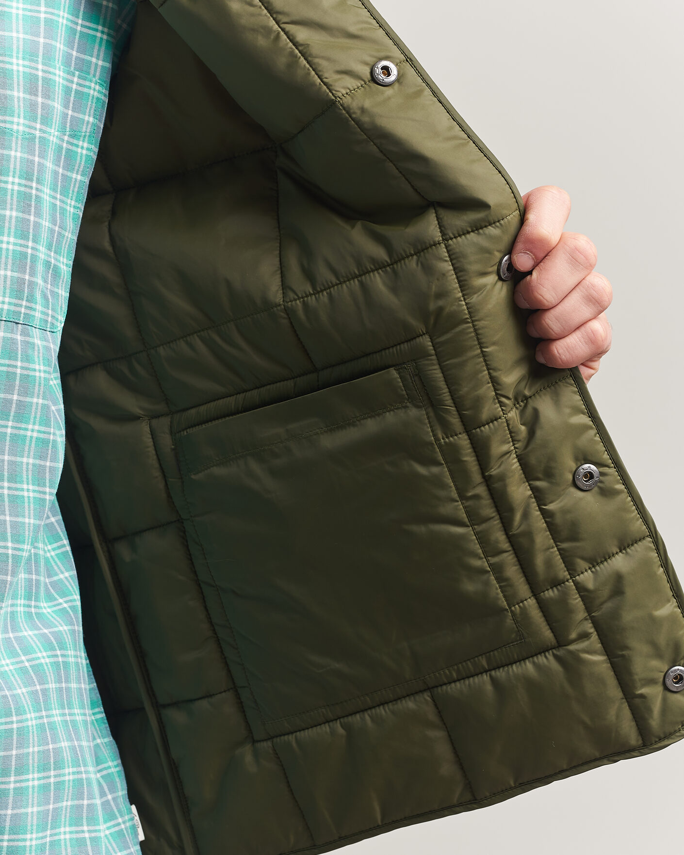 Herren | Westen | LES DEUX | Matt Quilted Vest Olive Night