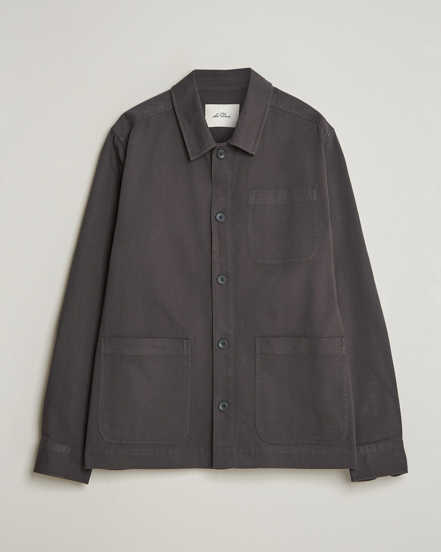 Herren | Hemden | LES DEUX | Layton Cotton Overshirt Black