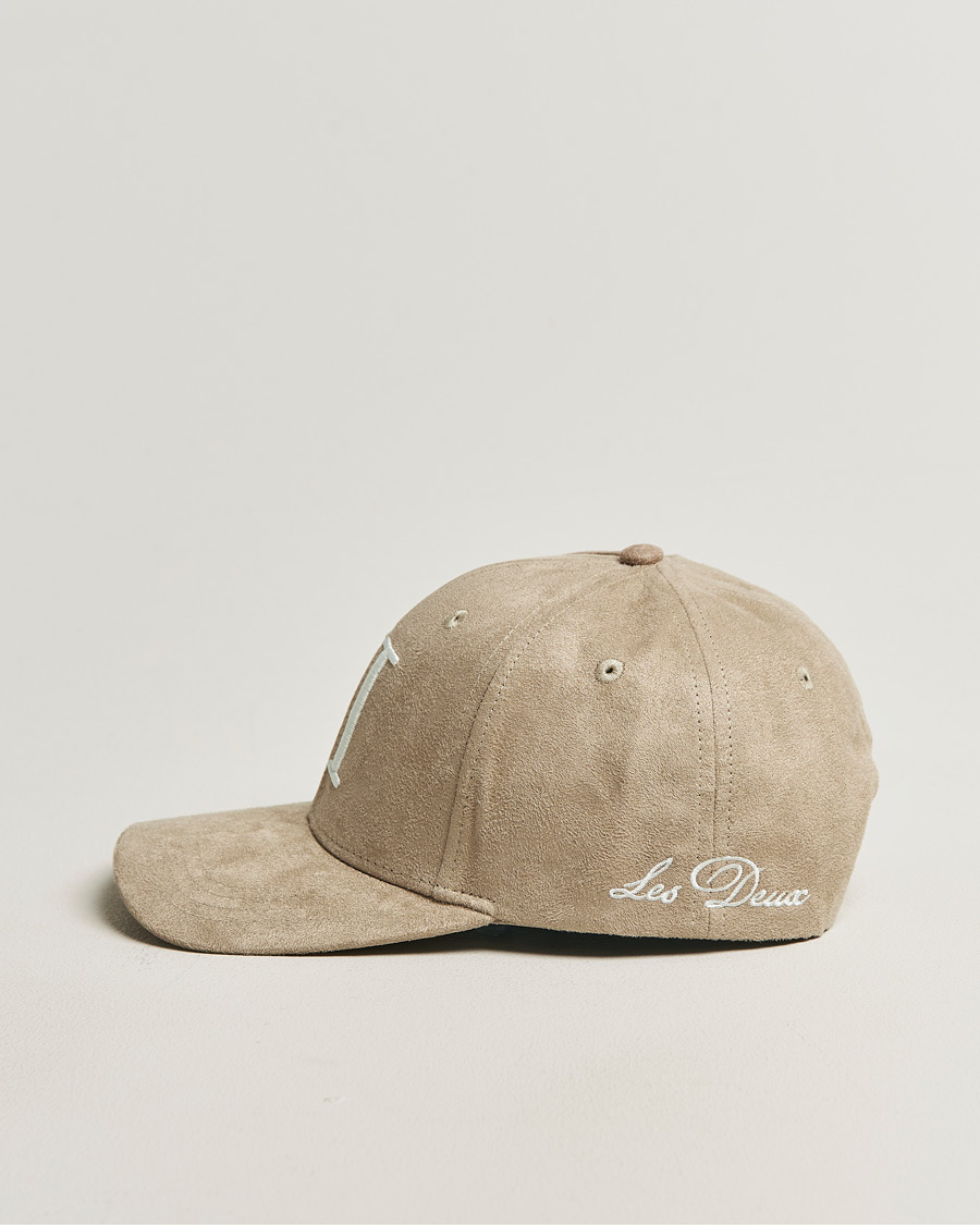 Herren | Hüte & Mützen | LES DEUX | Encore Suede Baseball Cap Dark Sand