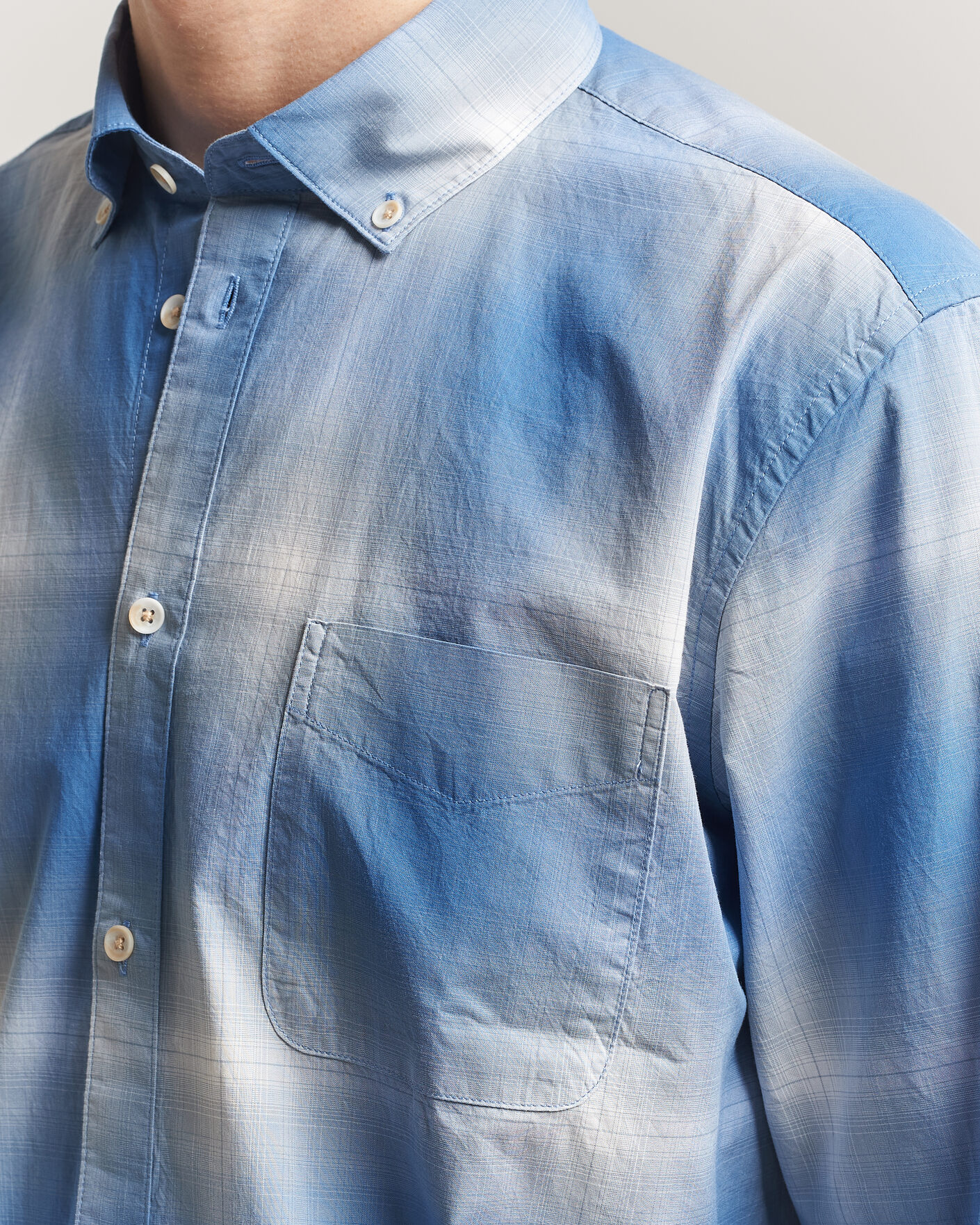 Herren | Hemden | LES DEUX | Kent Shadowcheck Shirt Palace Blue