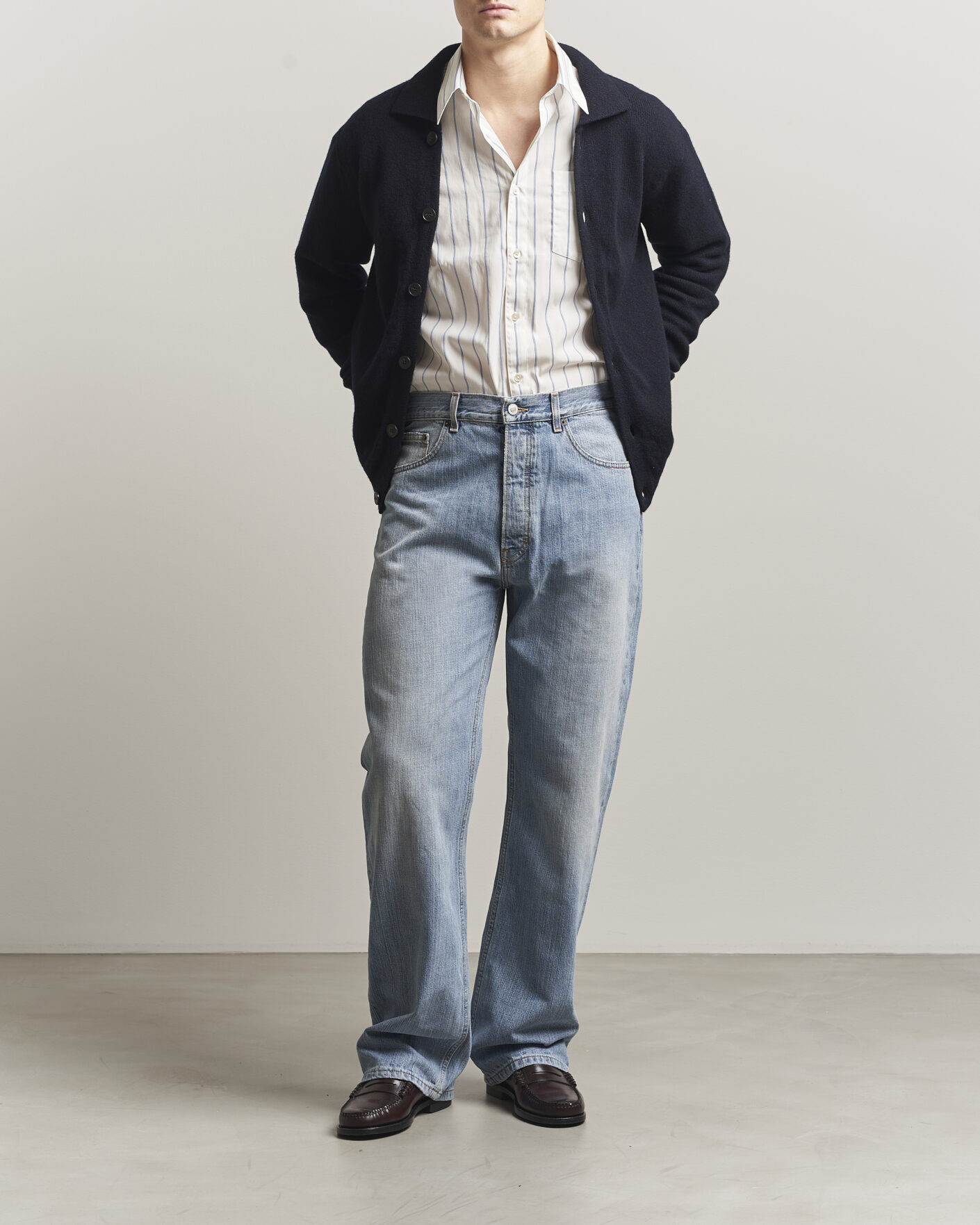 Herren | Jeans | Jeanerica | VM009 Vega Jeans Light Blue Righe