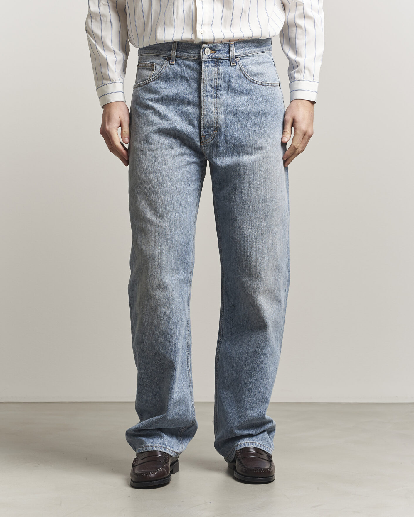 Herren | Jeans | Jeanerica | VM009 Vega Jeans Light Blue Righe