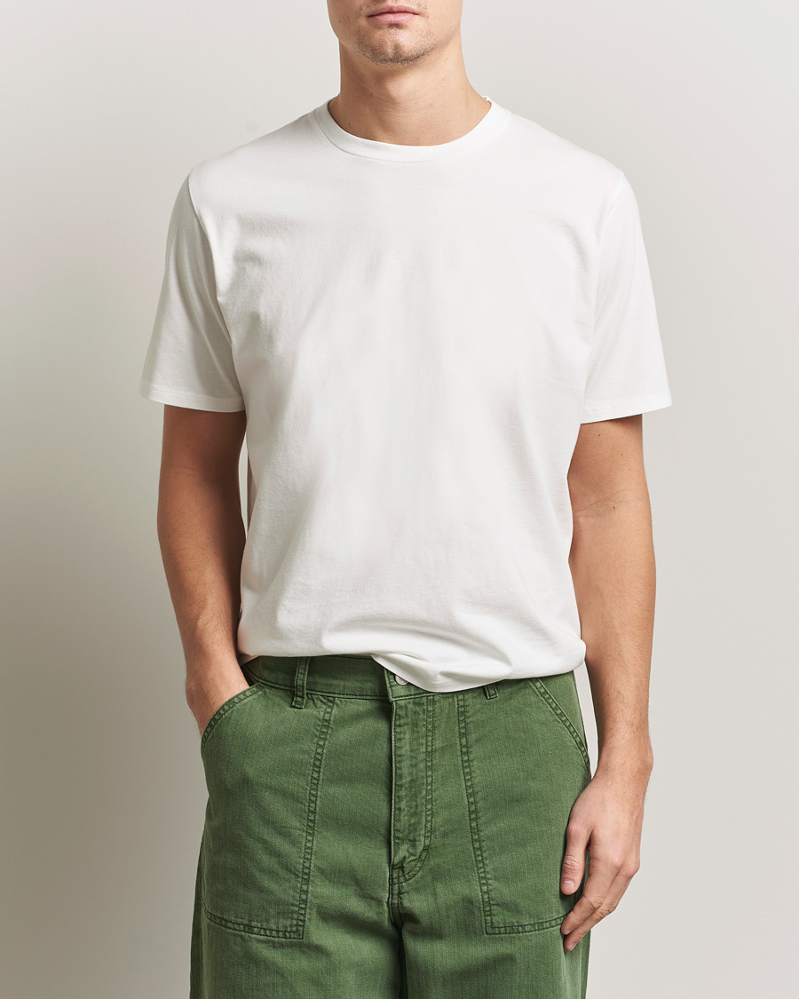 Herren | T-Shirts | Jeanerica | Delon Crew Neck T-Shirt Natural White