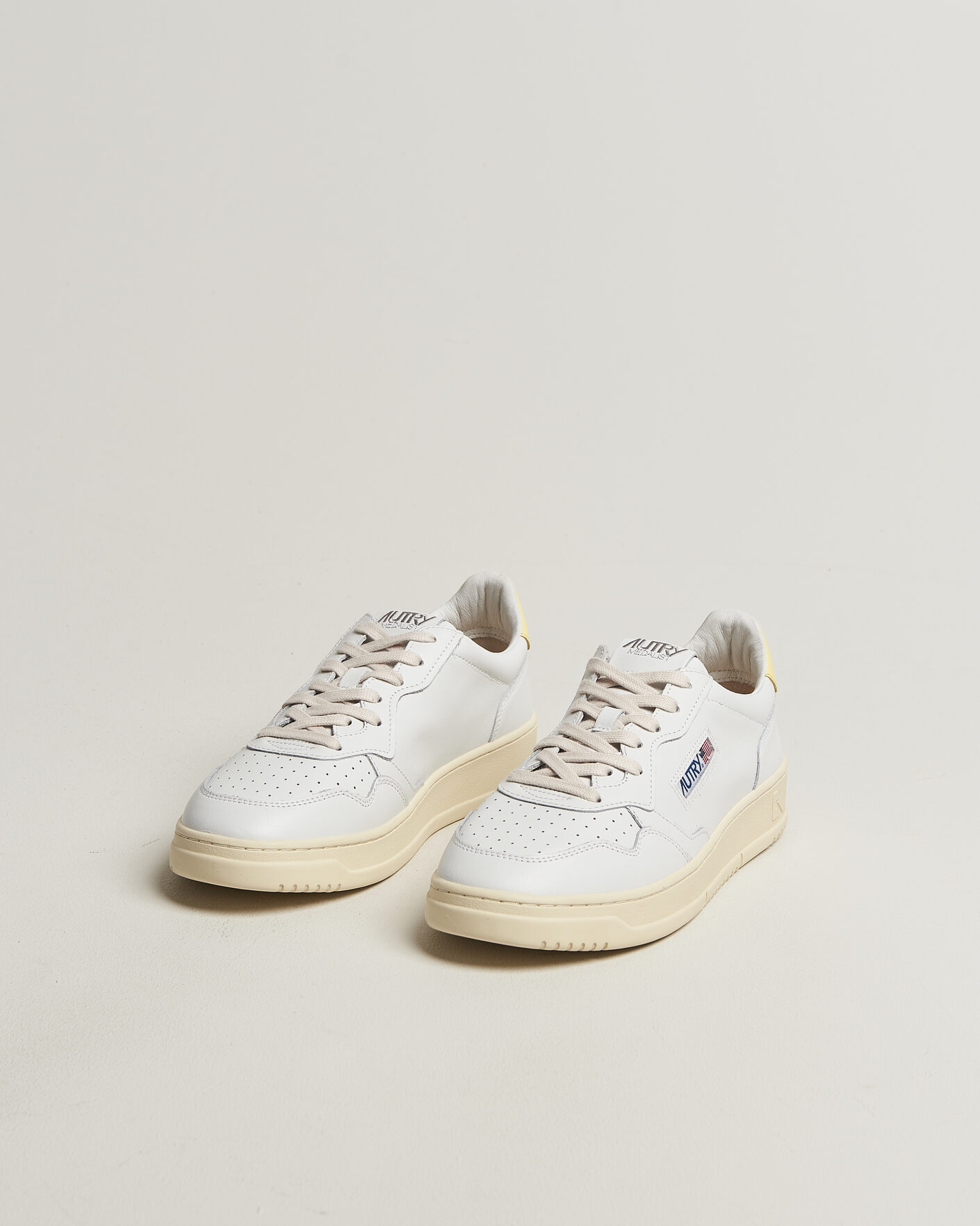 Herren | Sneaker | Autry | Medalist Low Sneaker White/Lemon Meringue