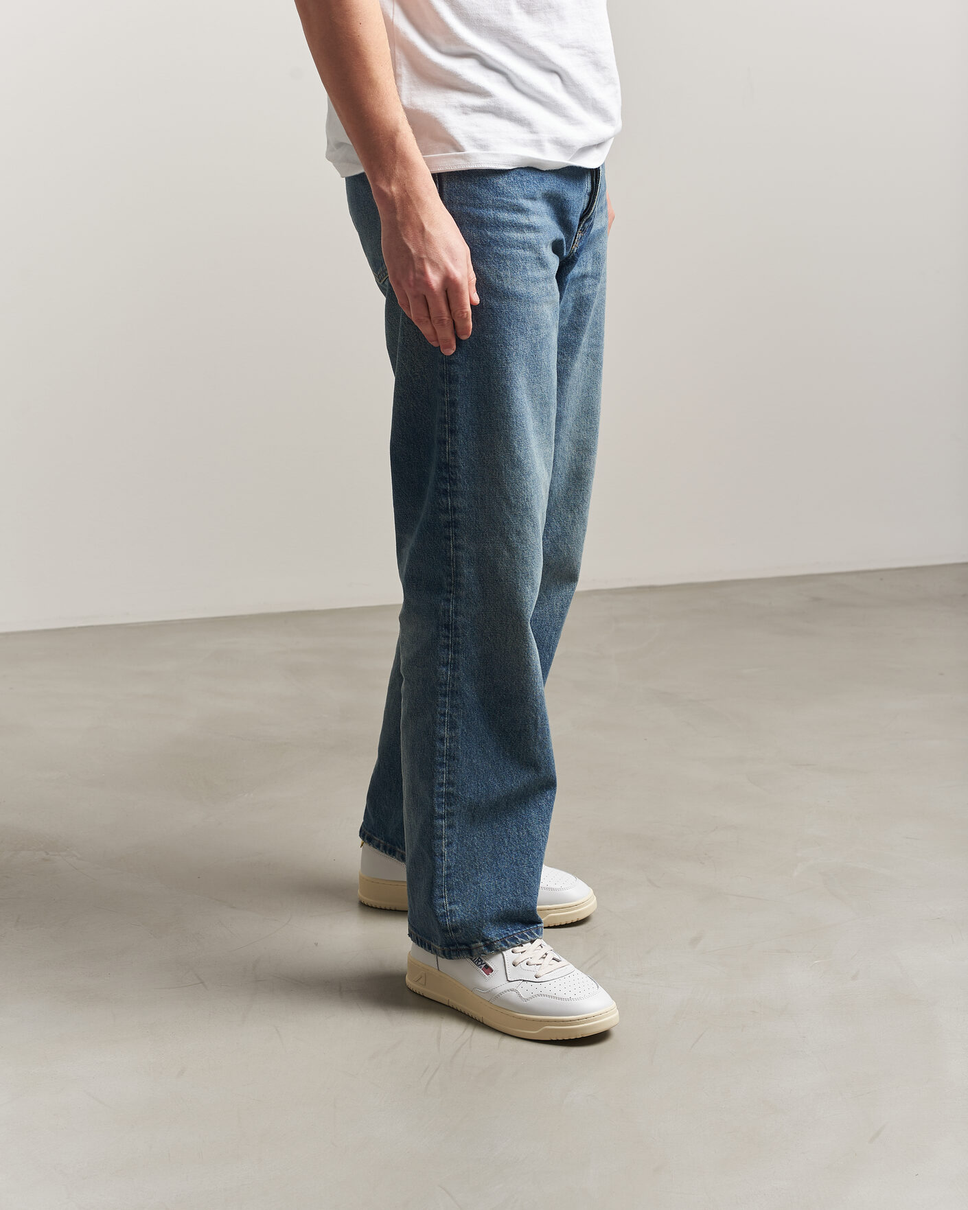 Herren | Sneaker | Autry | Medalist Low Sneaker White/Lemon Meringue