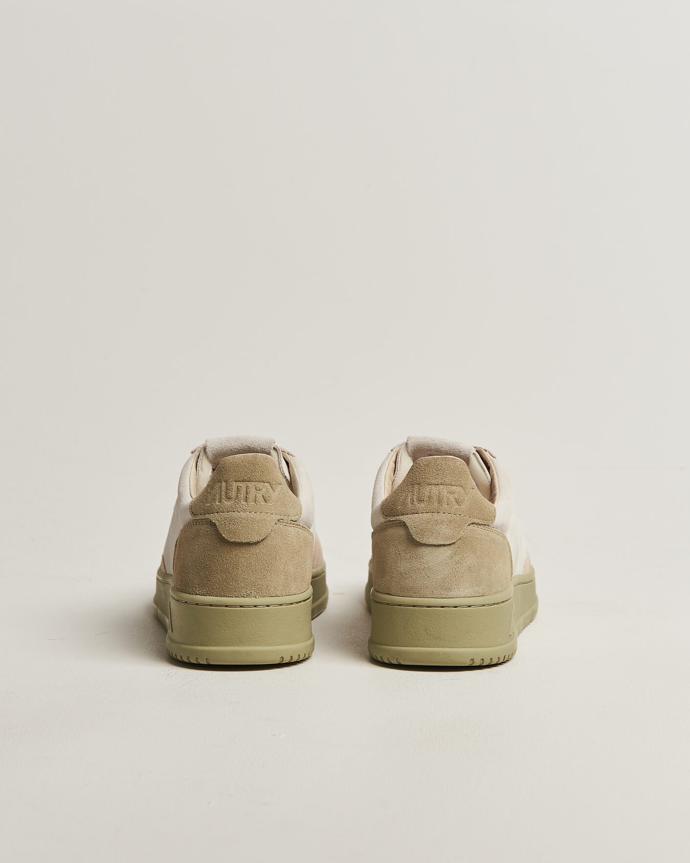Herren | Sneaker | Autry | Medalist Low Suede Mix Sneaker Green/White/Sand