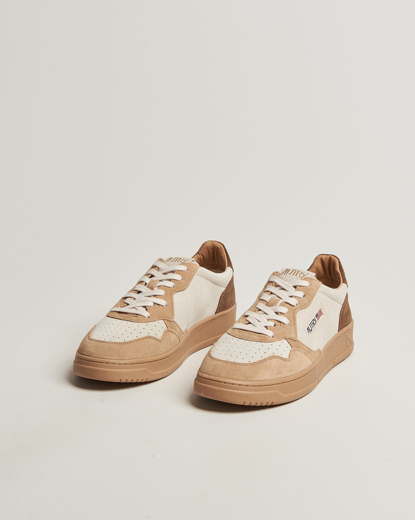 Herren | Sneaker | Autry | Medalist Low Suede Mix Sneaker Tundra/Egg/Peanut