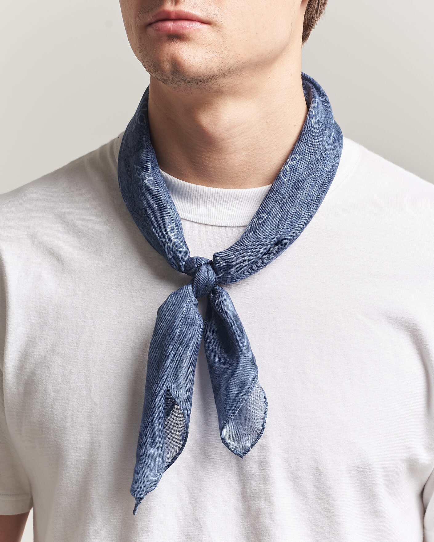 Herren | Tücher | Massimo Alba | Cashmere/Silk Bandana Navy