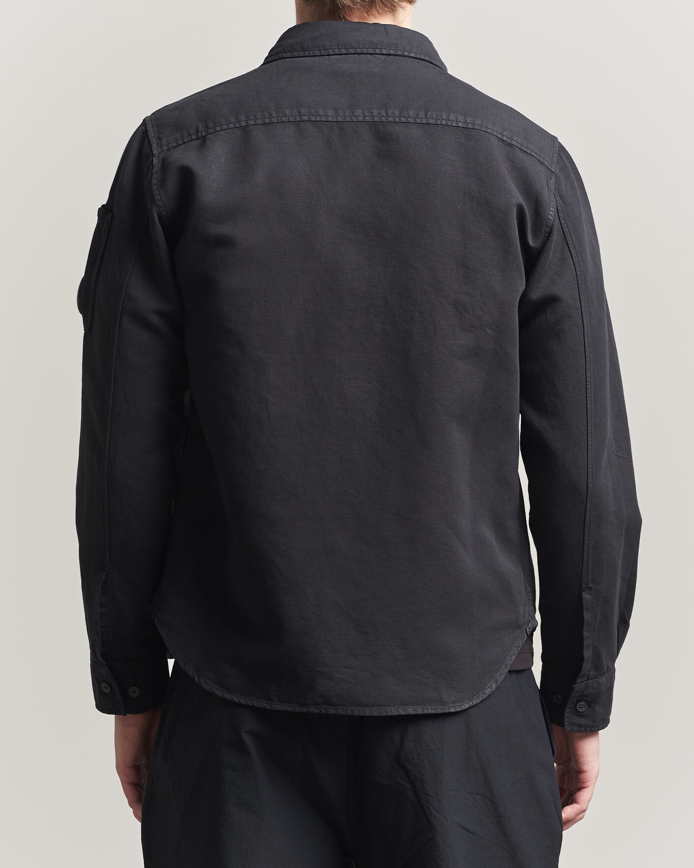 Herren | Hemden | C.P. Company | Cotton/Linen Pocket Shirt Black