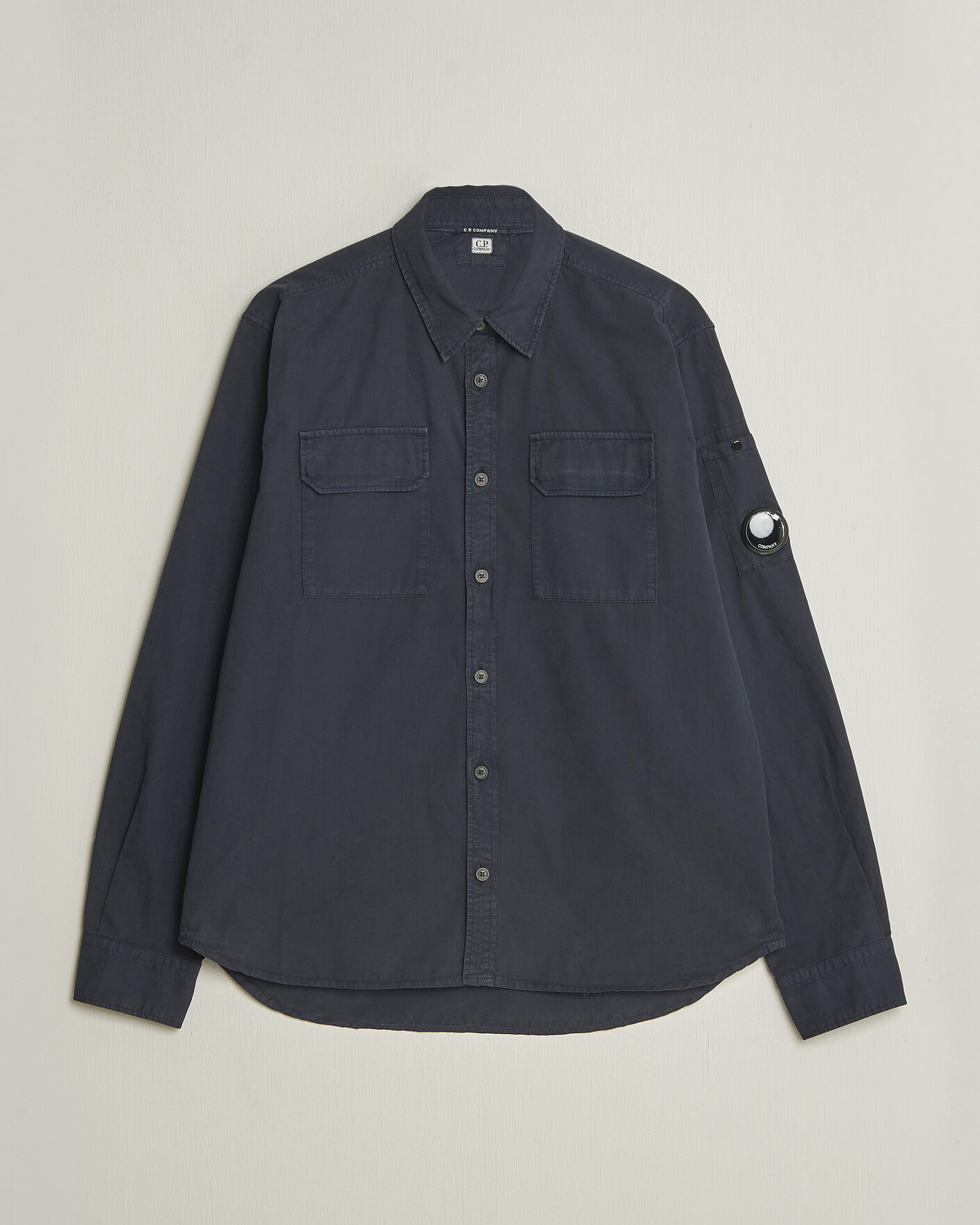 Herren | Hemden | C.P. Company | Organic Gabardine Pocket Shirt Navy