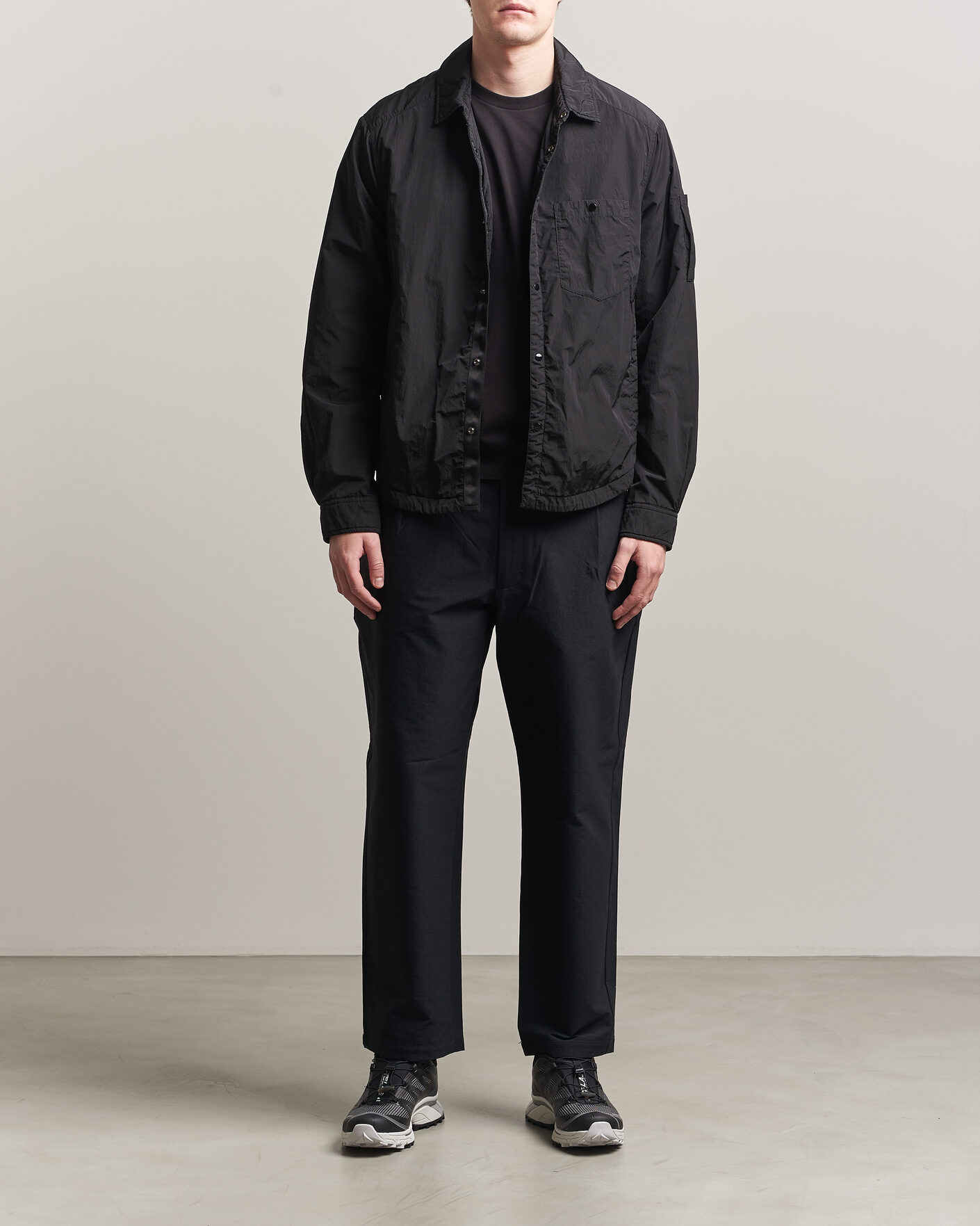 Herren | Jacken | C.P. Company | Chrome R Padded Shirt Jacket Black