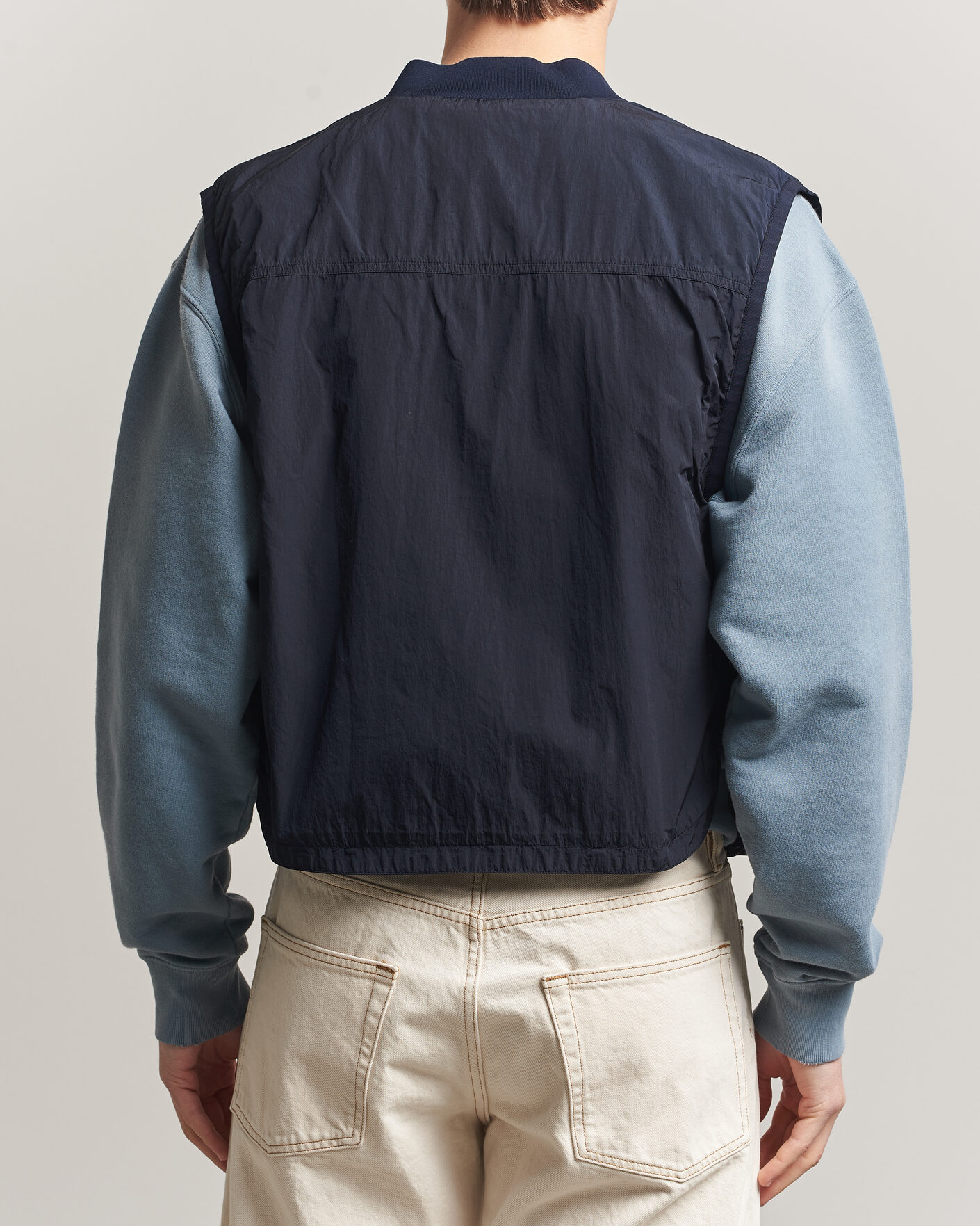 Herren | Pullover | C.P. Company | Cotton Mix 2 in 1 Knitted Sweater Navy