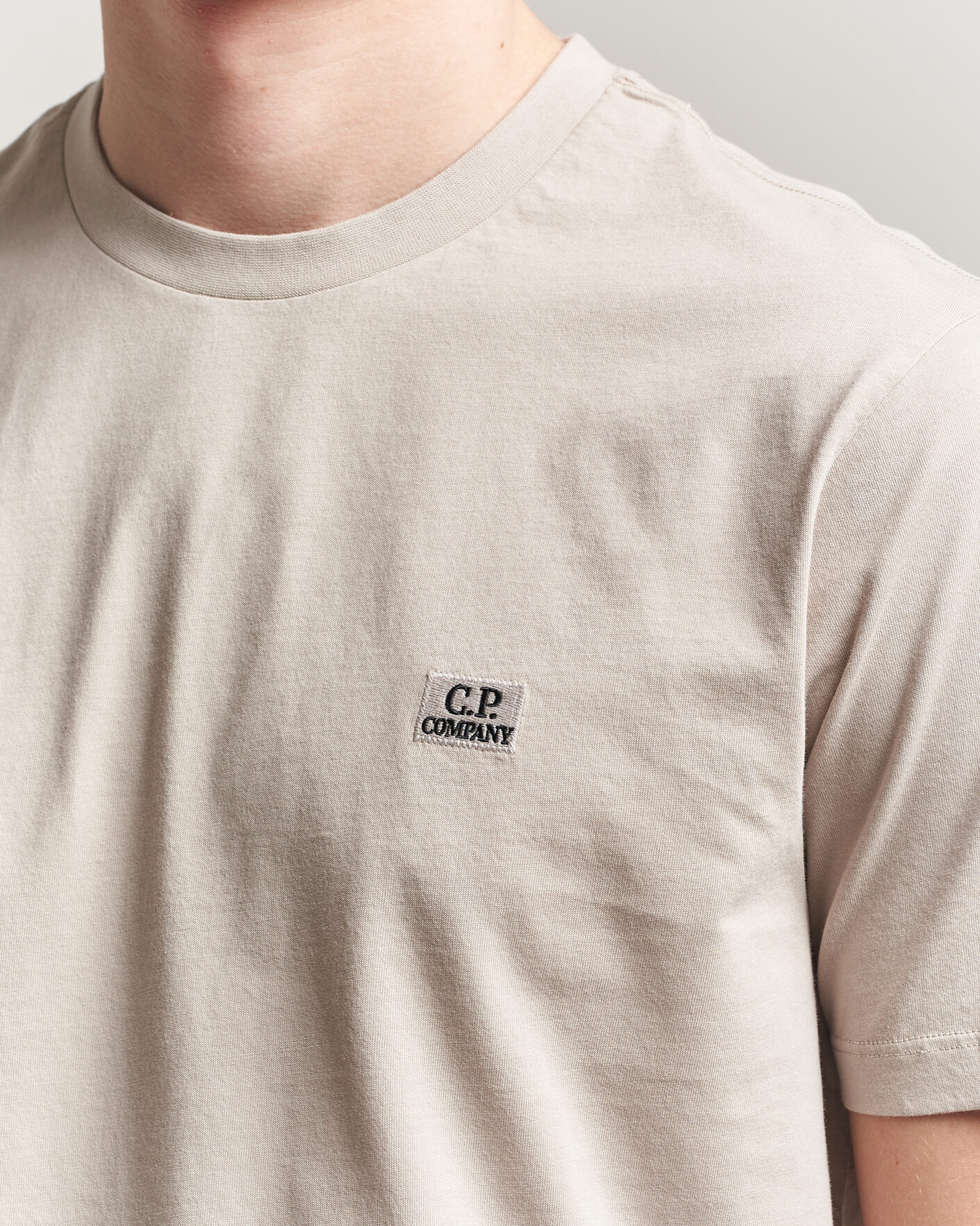Herren | T-Shirts | C.P. Company | Short Sleeve Small Logo T-Shirt Light Grey