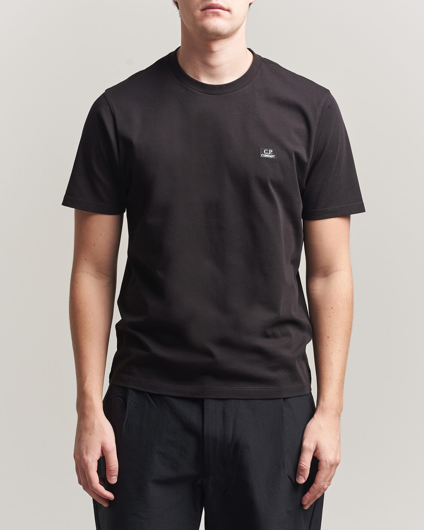 Herren | T-Shirts | C.P. Company | Short Sleeve Small Logo T-Shirt Black