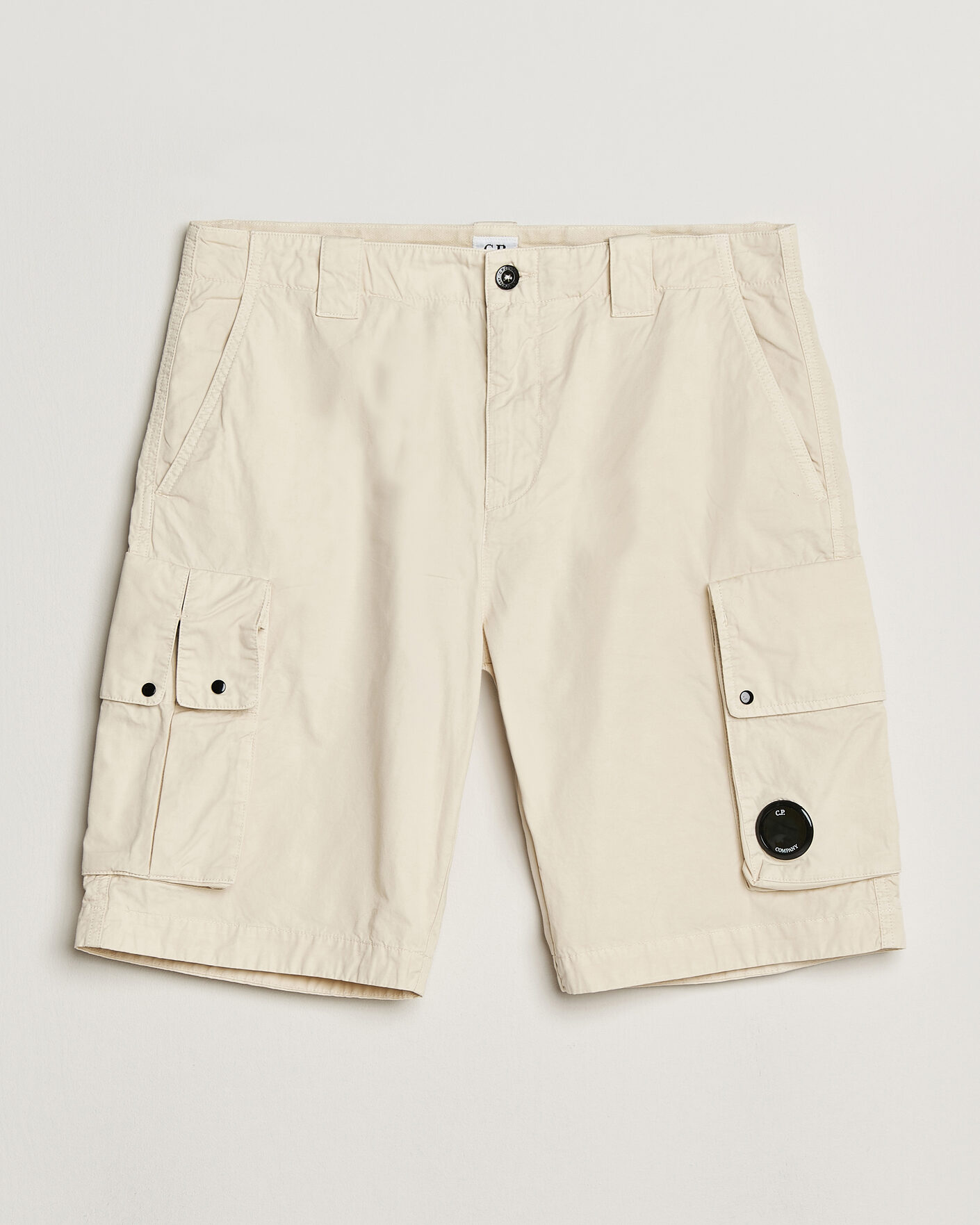 Herren | Shorts | C.P. Company | Cotton Gabardine Cargo Shorts Cream