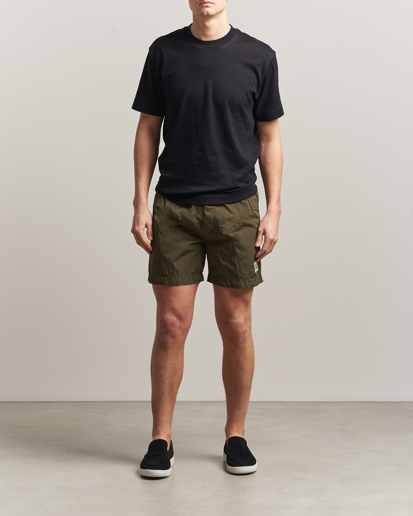 Herren | Badehosen | C.P. Company | Eco Chrome Logo Swimshorts Olive