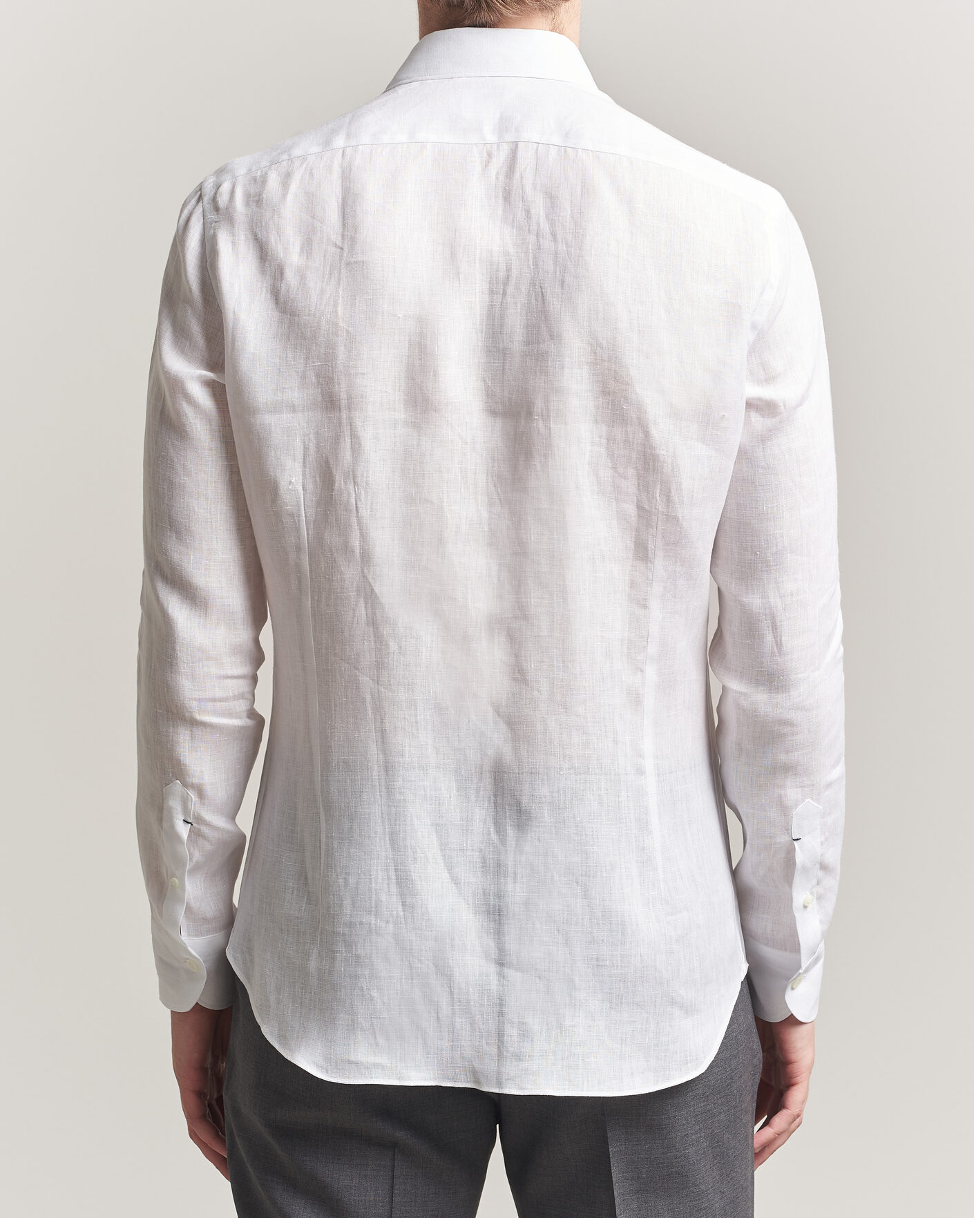 Herren | Hemden | Mazzarelli | Soft Linen Shirt White