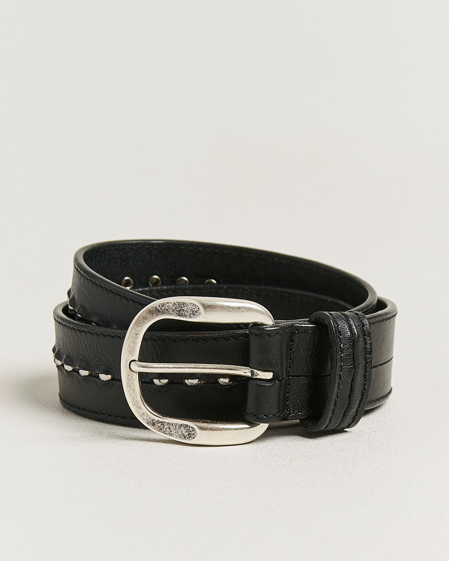 Herren | Gürtel | Golden Goose | Studded Leather Belt Black