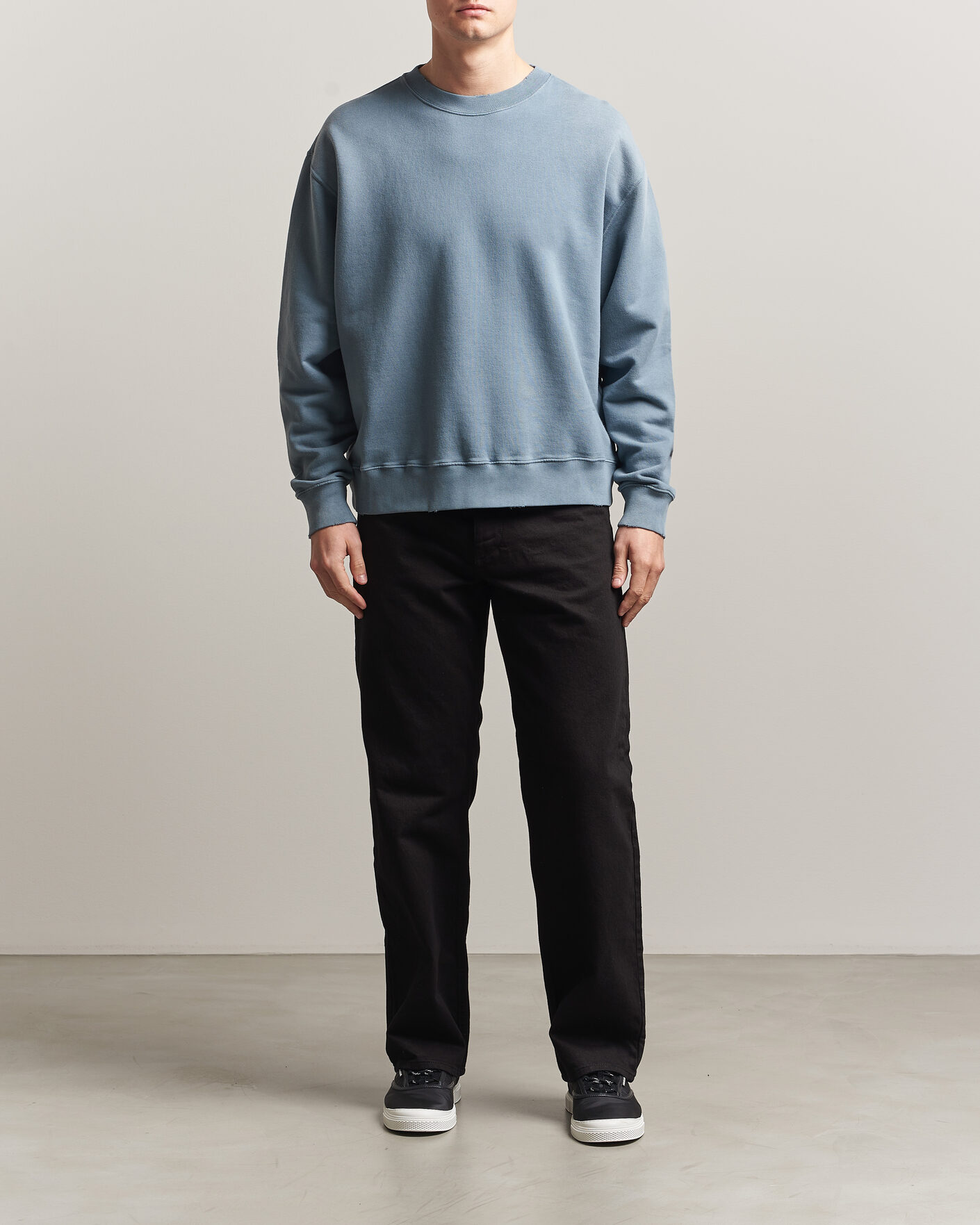Herren | Pullover | Golden Goose | Boxi Faded Cotton Sweatshirt Windward Blue