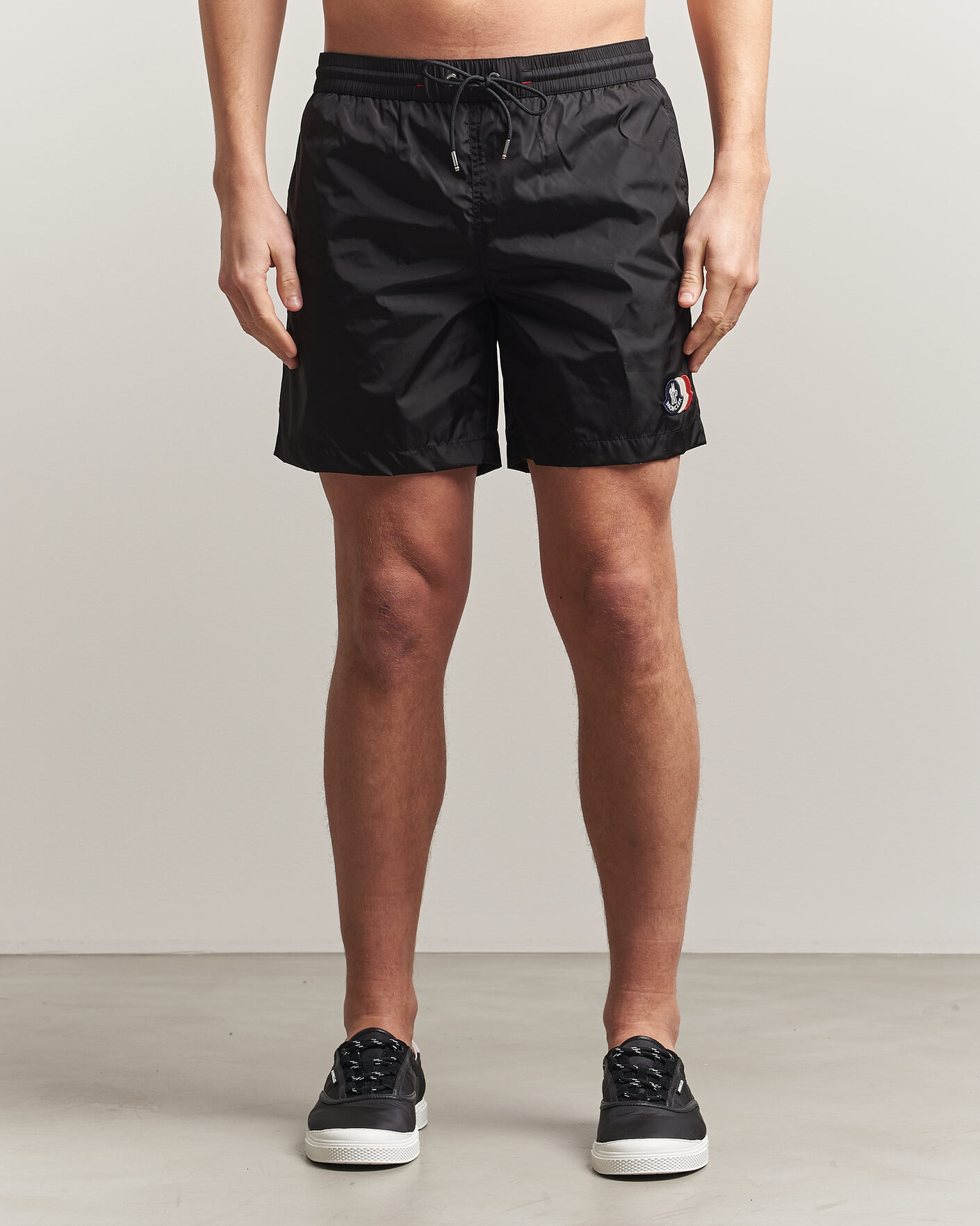 Herren | Badehosen | Moncler | Tricolore Logo Swim Shorts Black