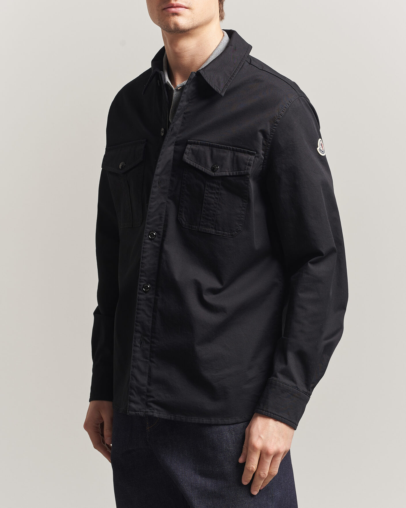 Herren | Hemden | Moncler | Double Pocket Overshirt Black