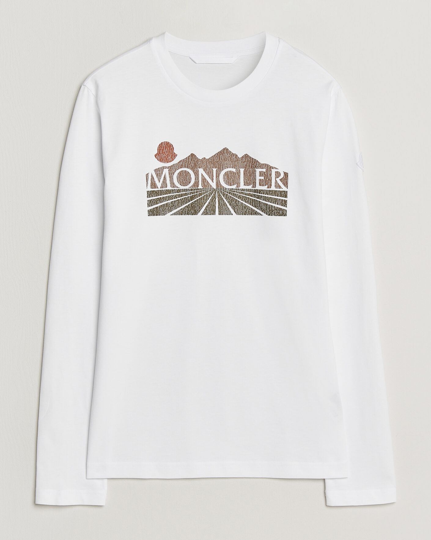 Herren | T-Shirts | Moncler | Graphic Long Sleeve T-Shirt White