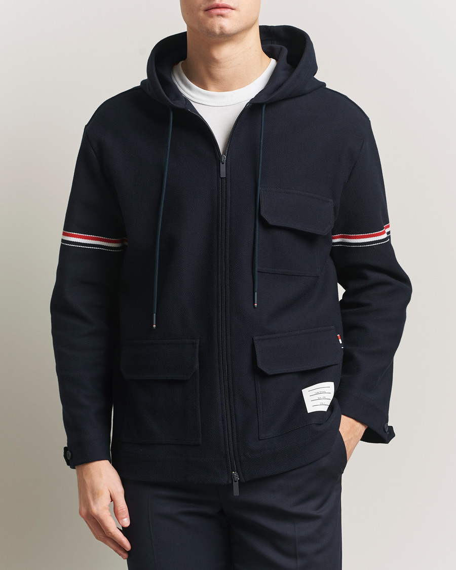 Herren | Jacken | Thom Browne | Tech Twill Field Jacket Navy