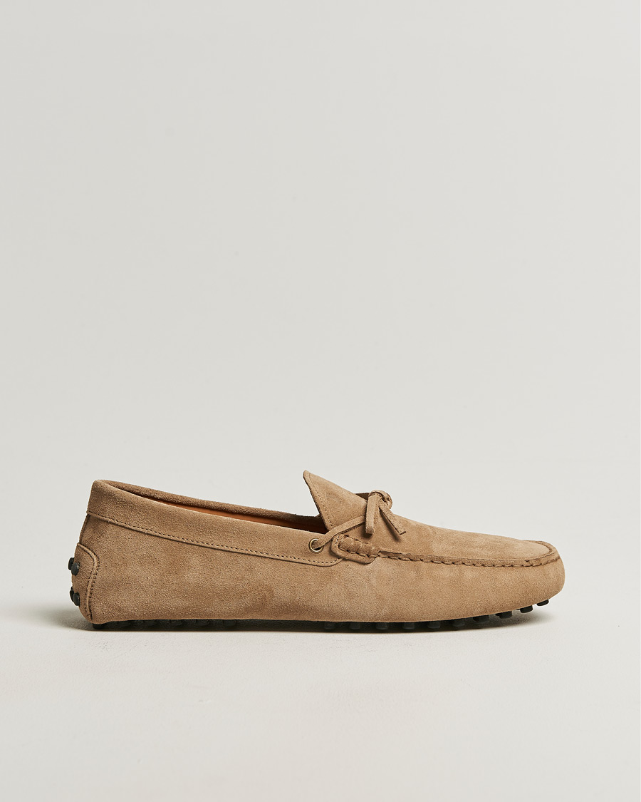 Herren | Mokassin | Tod's | Lacetto Gommino Carshoe Beige Suede