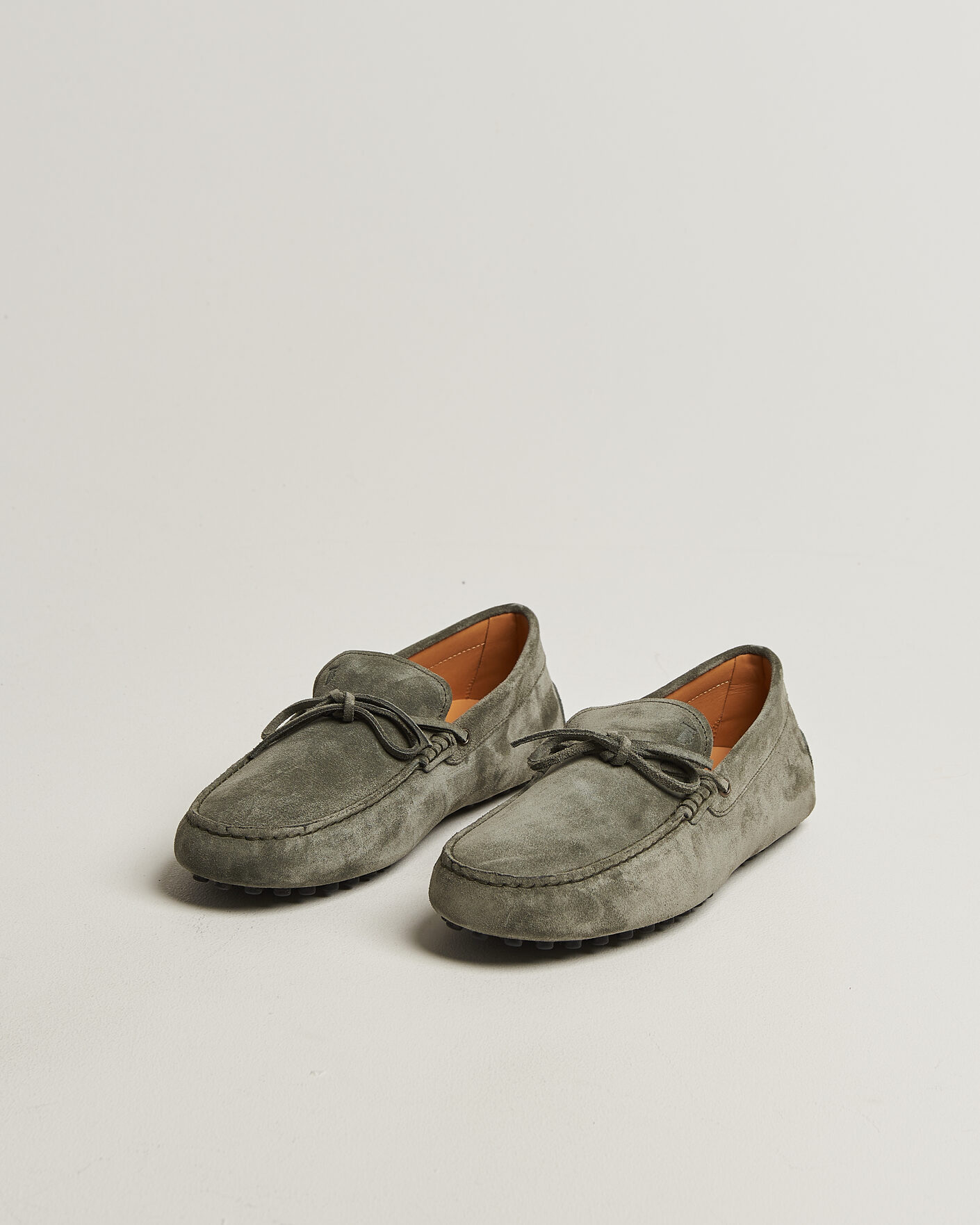 Herren | Mokassin | Tod's | Lacetto Gommino Carshoe Green Suede
