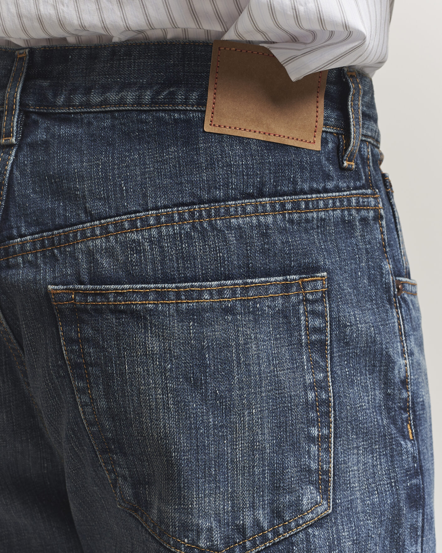 Herren | Jeans | Jeanerica | VM009 Vega Jeans Dark Blue Righe