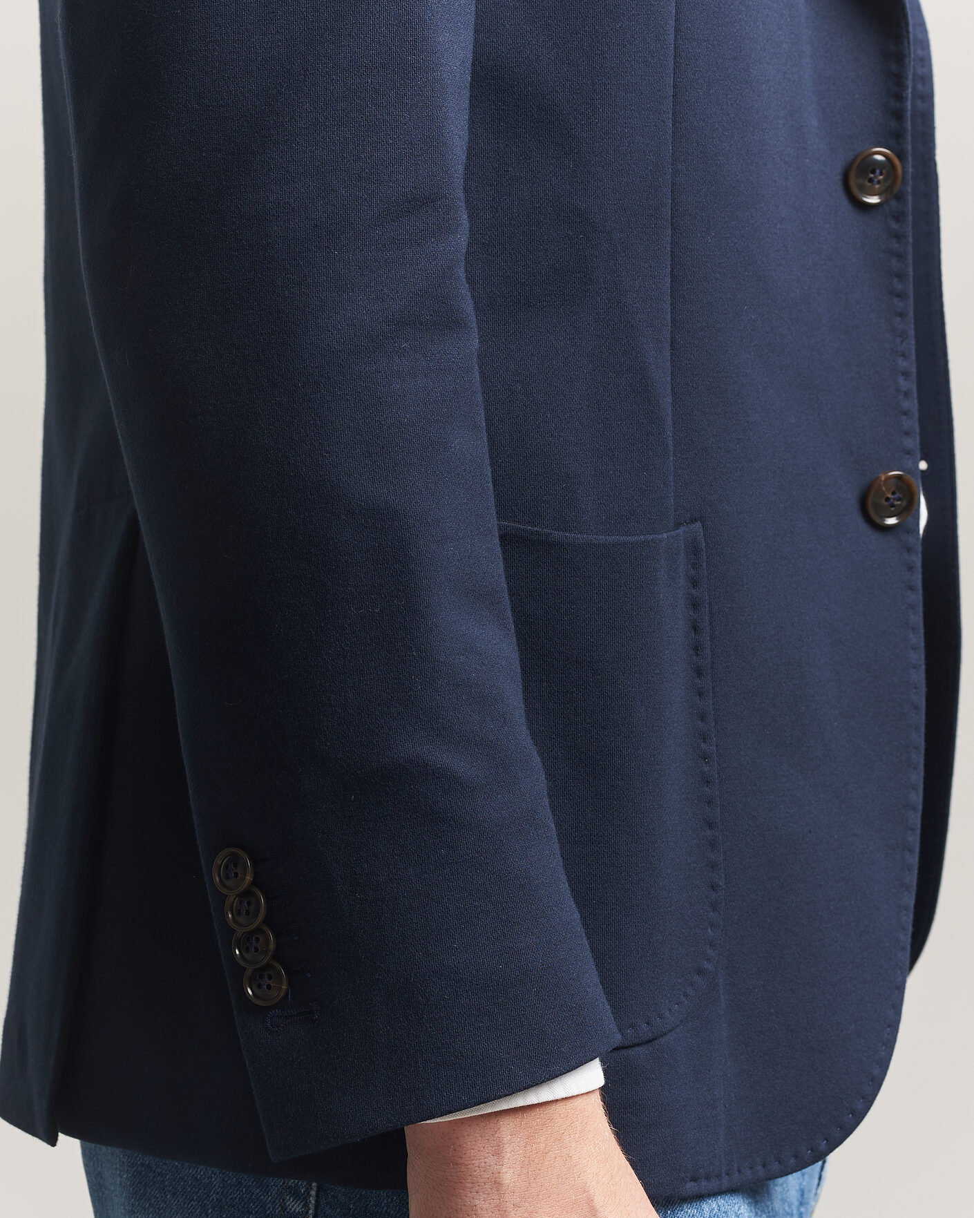 Herren | Sakkos | Morris | Cotton Jersey Blazer Navy