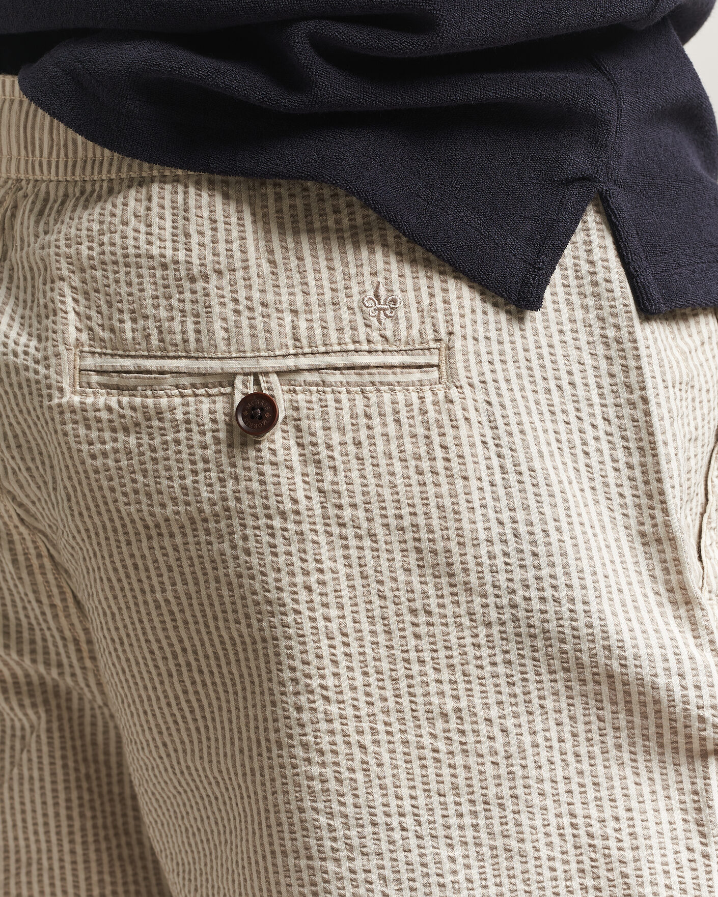 Herren | Shorts | Morris | Fenix Seersucker Shorts Khaki