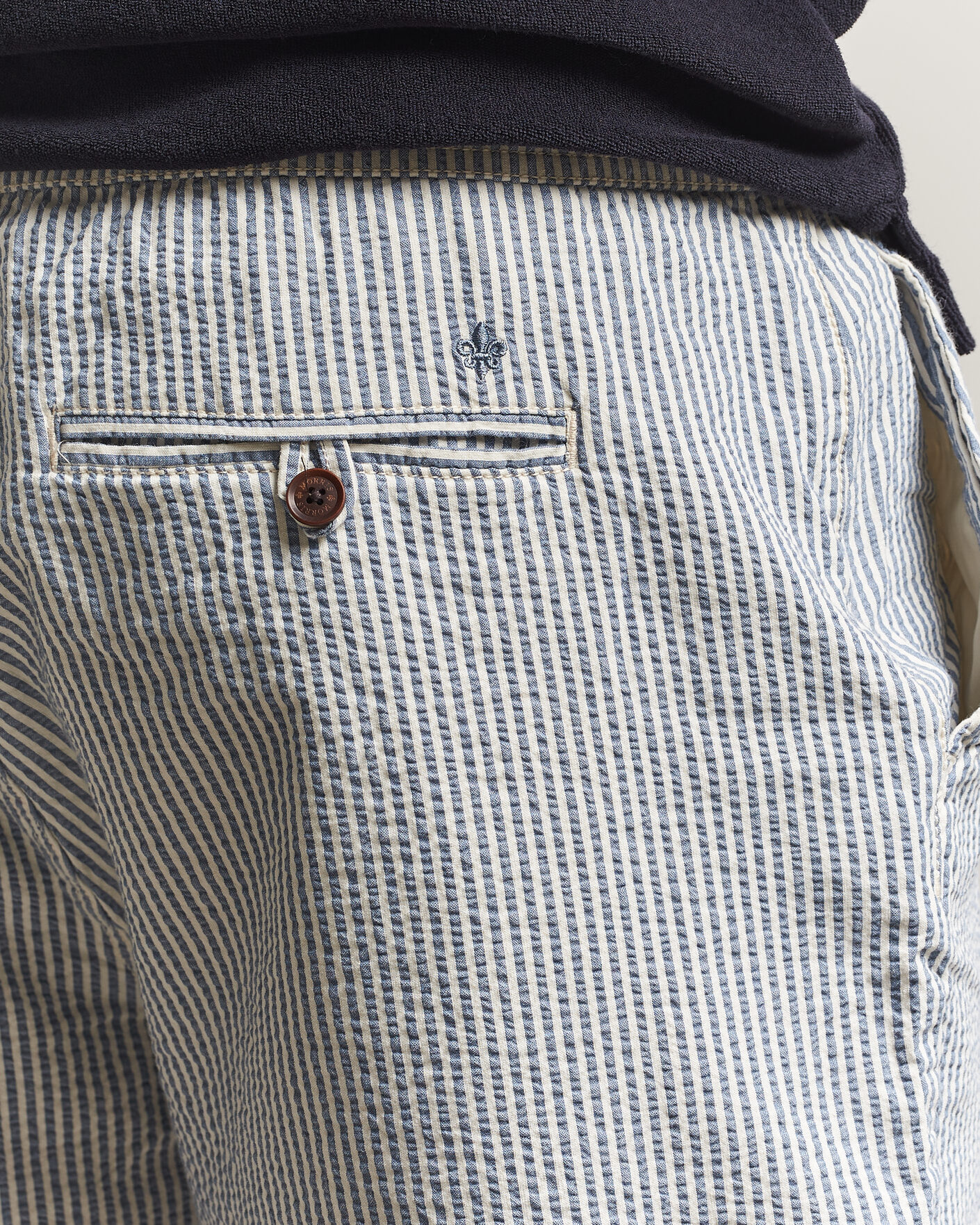 Herren | Shorts | Morris | Fenix Seersucker Shorts Light Blue