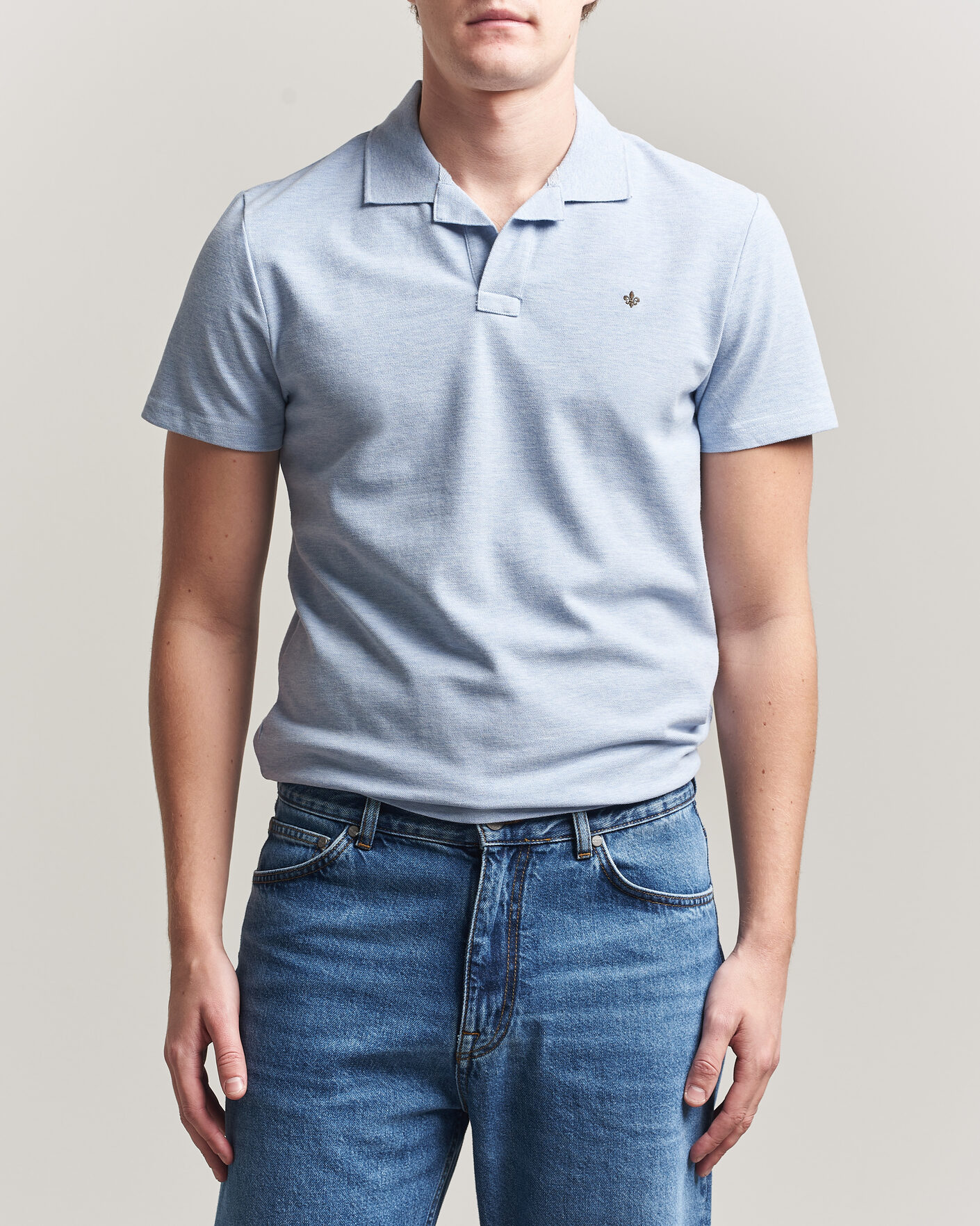 Herren | Poloshirts | Morris | Dylan Pique Light Blue