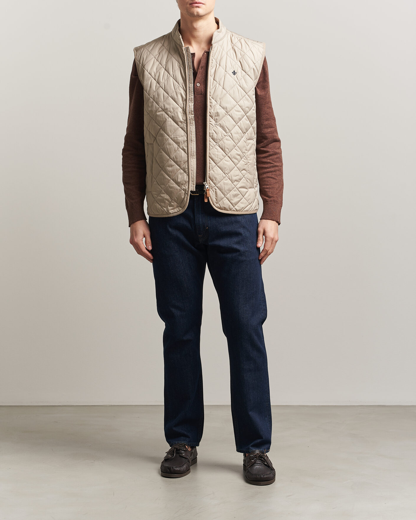Herren | Westen | Morris | Teddy Quilted Vest Khaki