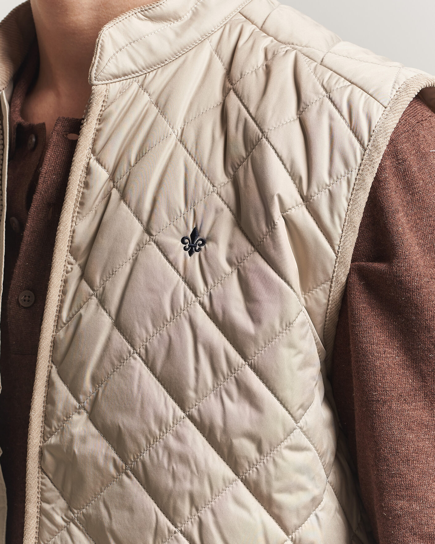Herren | Westen | Morris | Teddy Quilted Vest Khaki