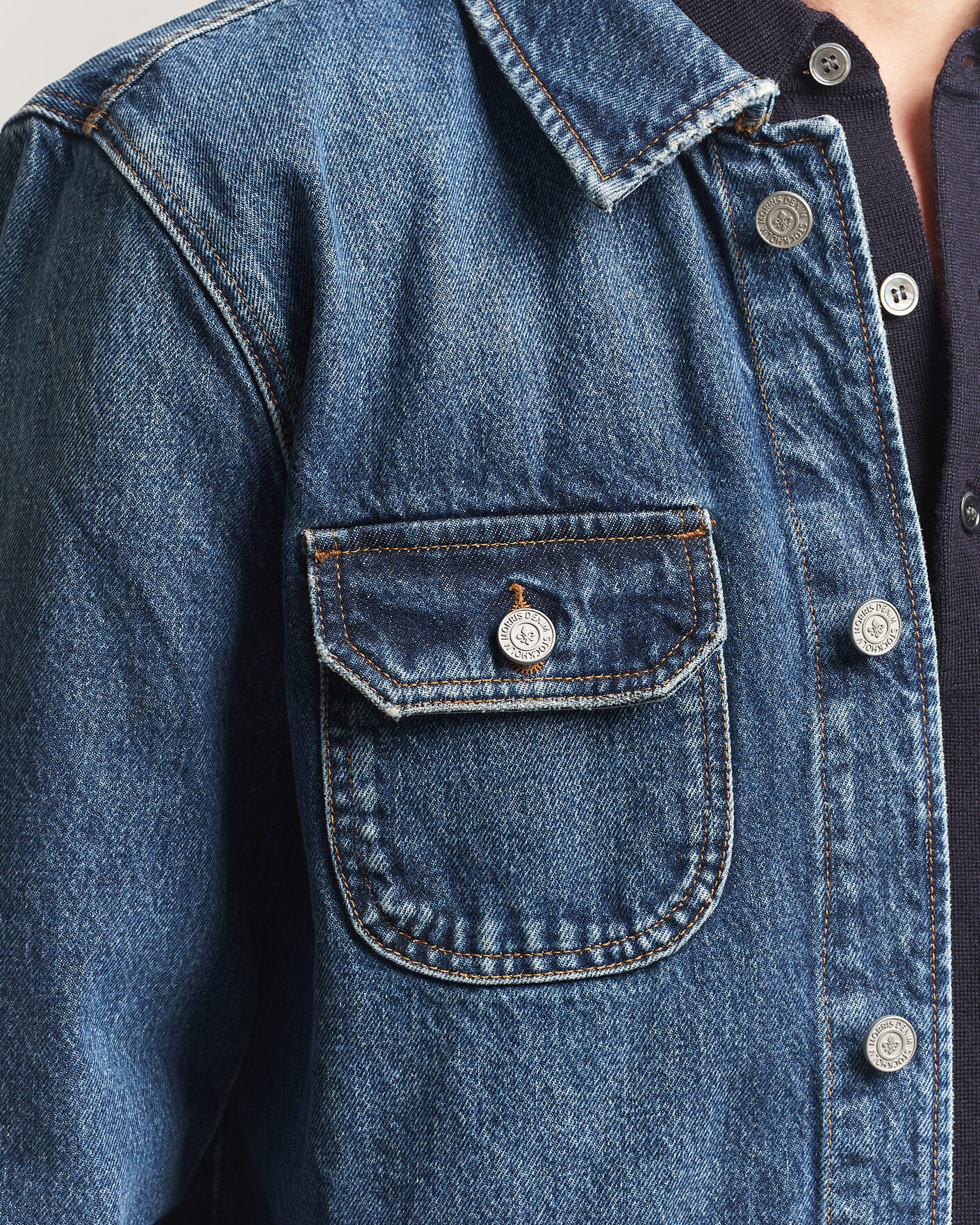 Herren | Jacken | Morris | Denim Shirt Jacket Blue