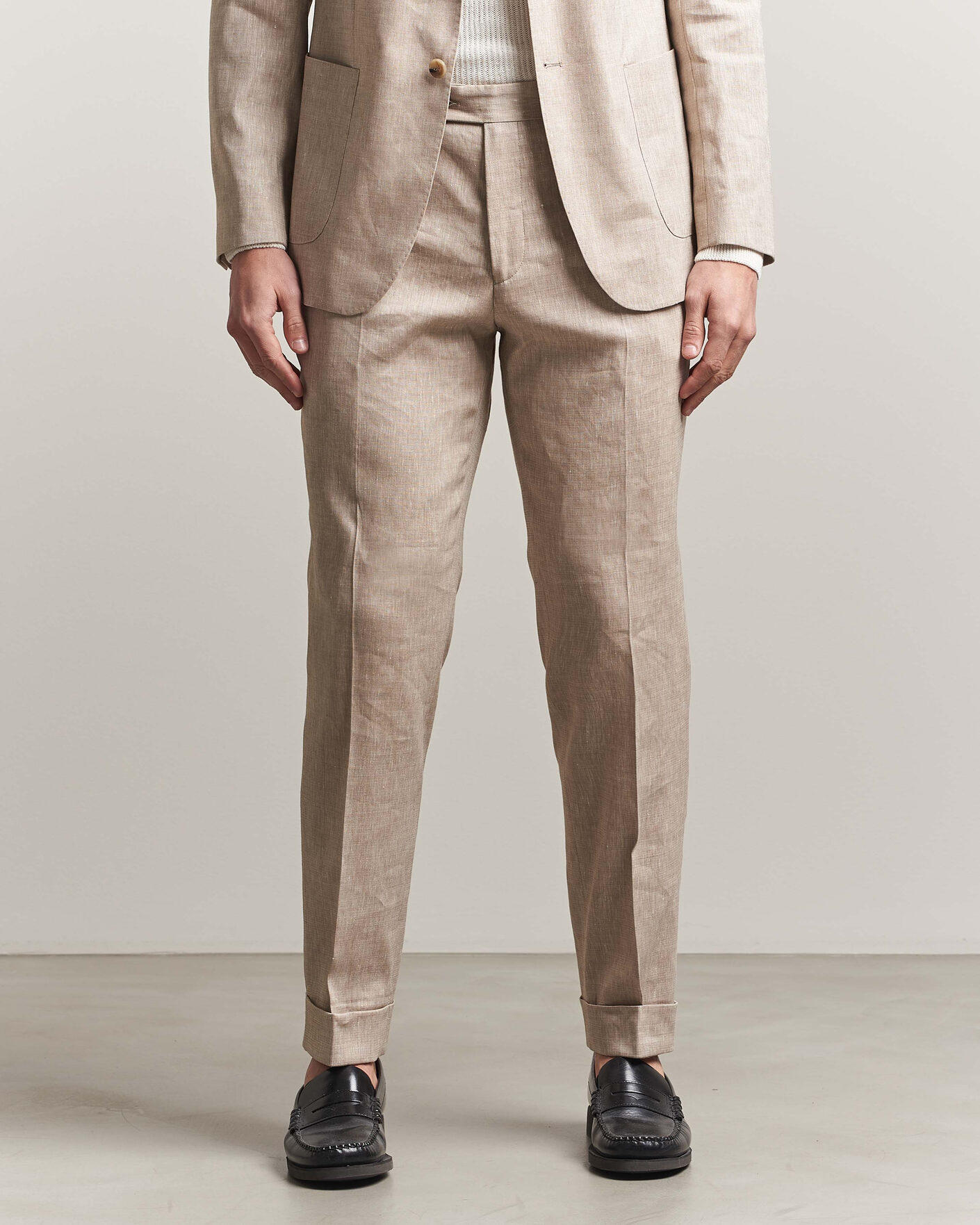 Herren | Hosen | Morris | Jack Linen Trousers Khaki