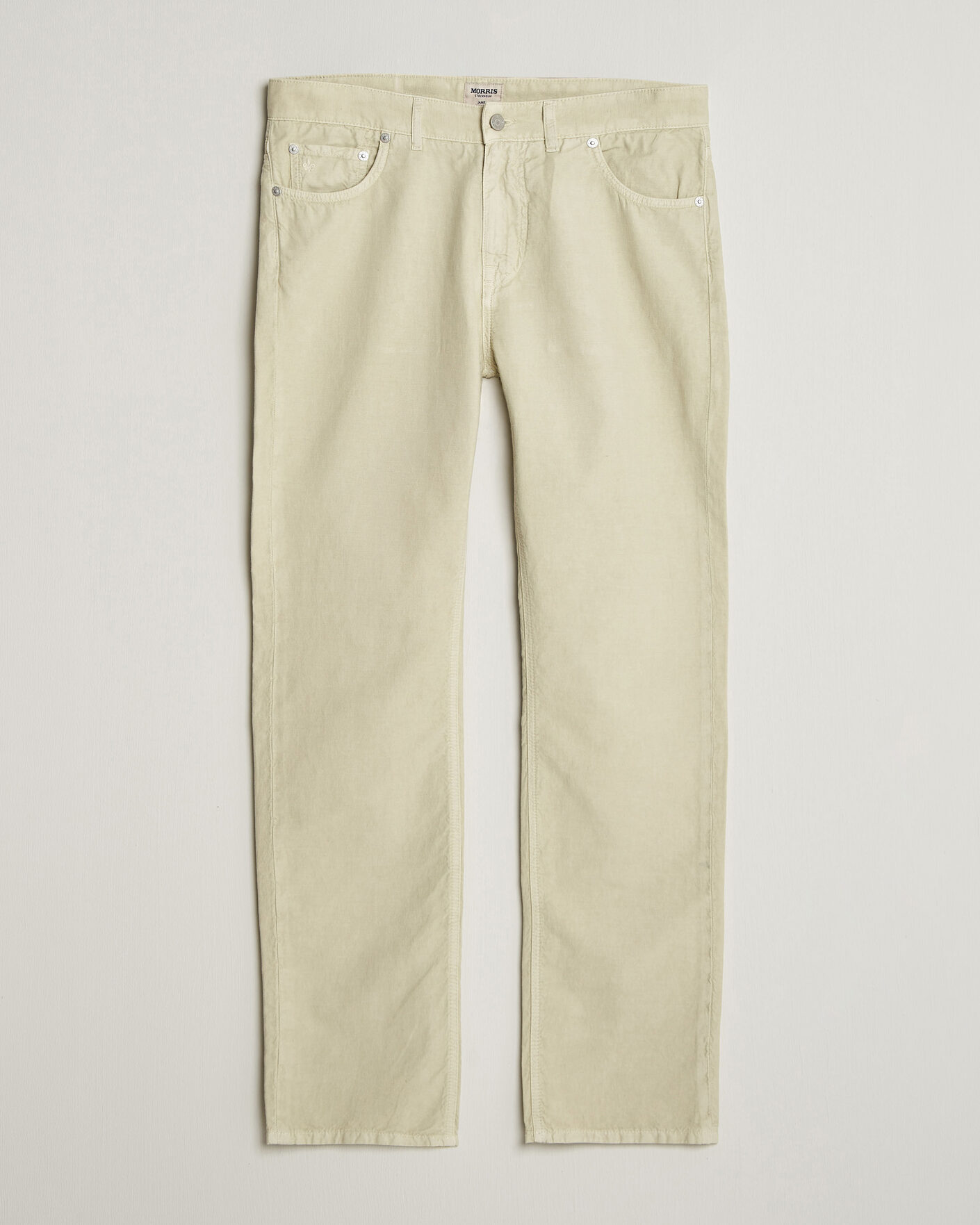 Herren | Hosen | Morris | James Washed Linen 5-Pocket Pants Khaki