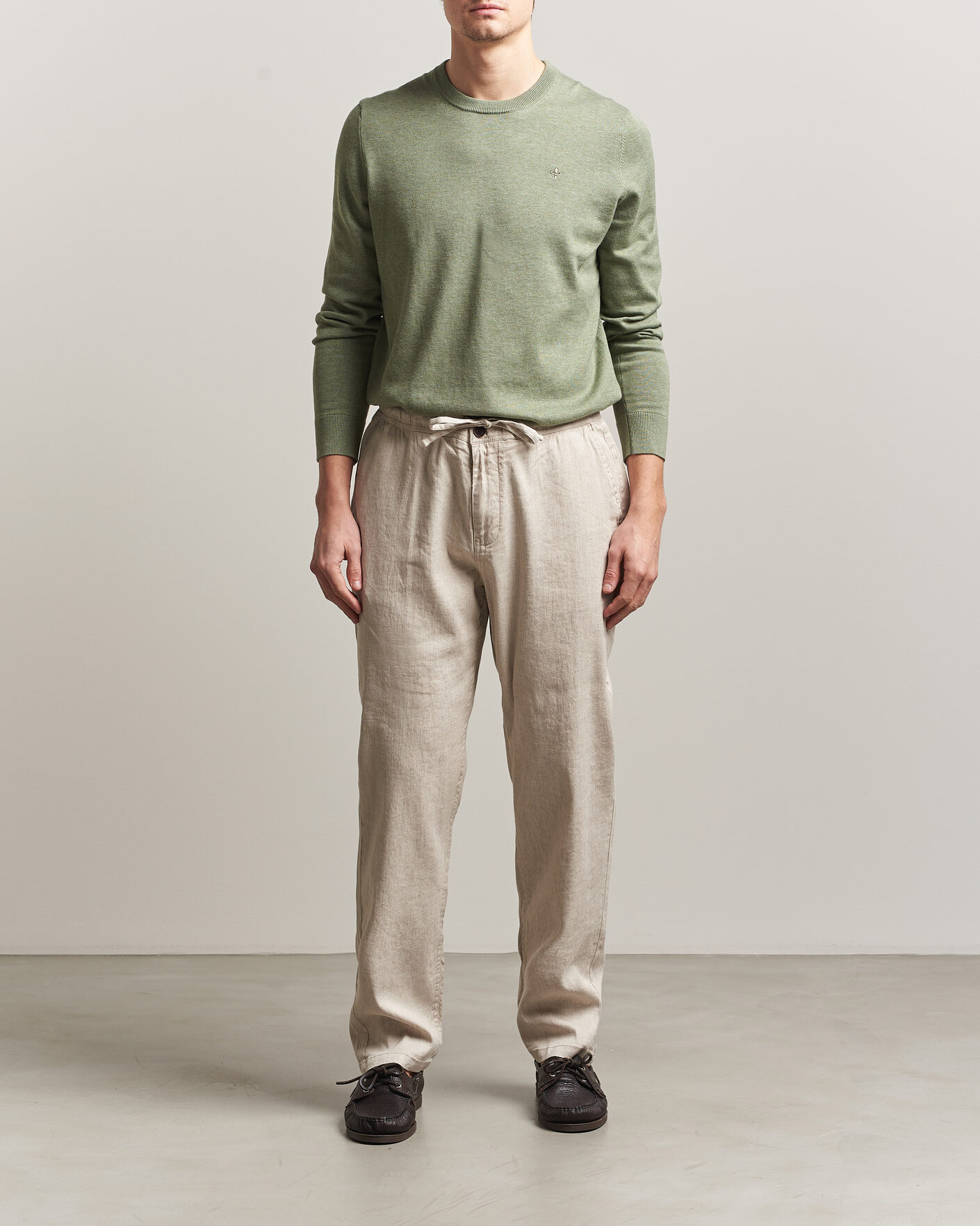 Herren | Hosen | Morris | Fenix Linen Trousers Khaki