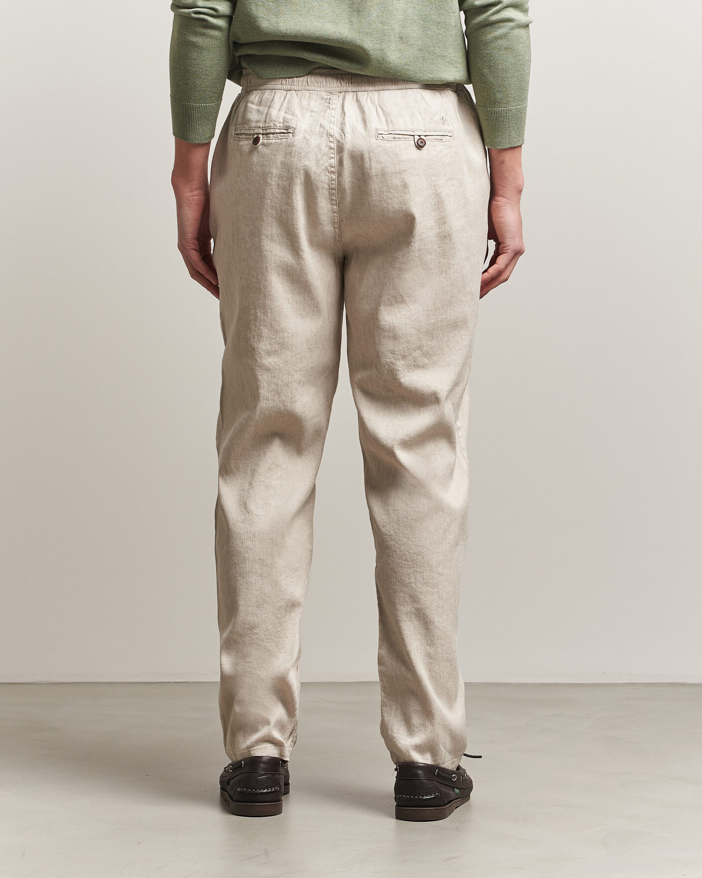 Herren | Hosen | Morris | Fenix Linen Trousers Khaki