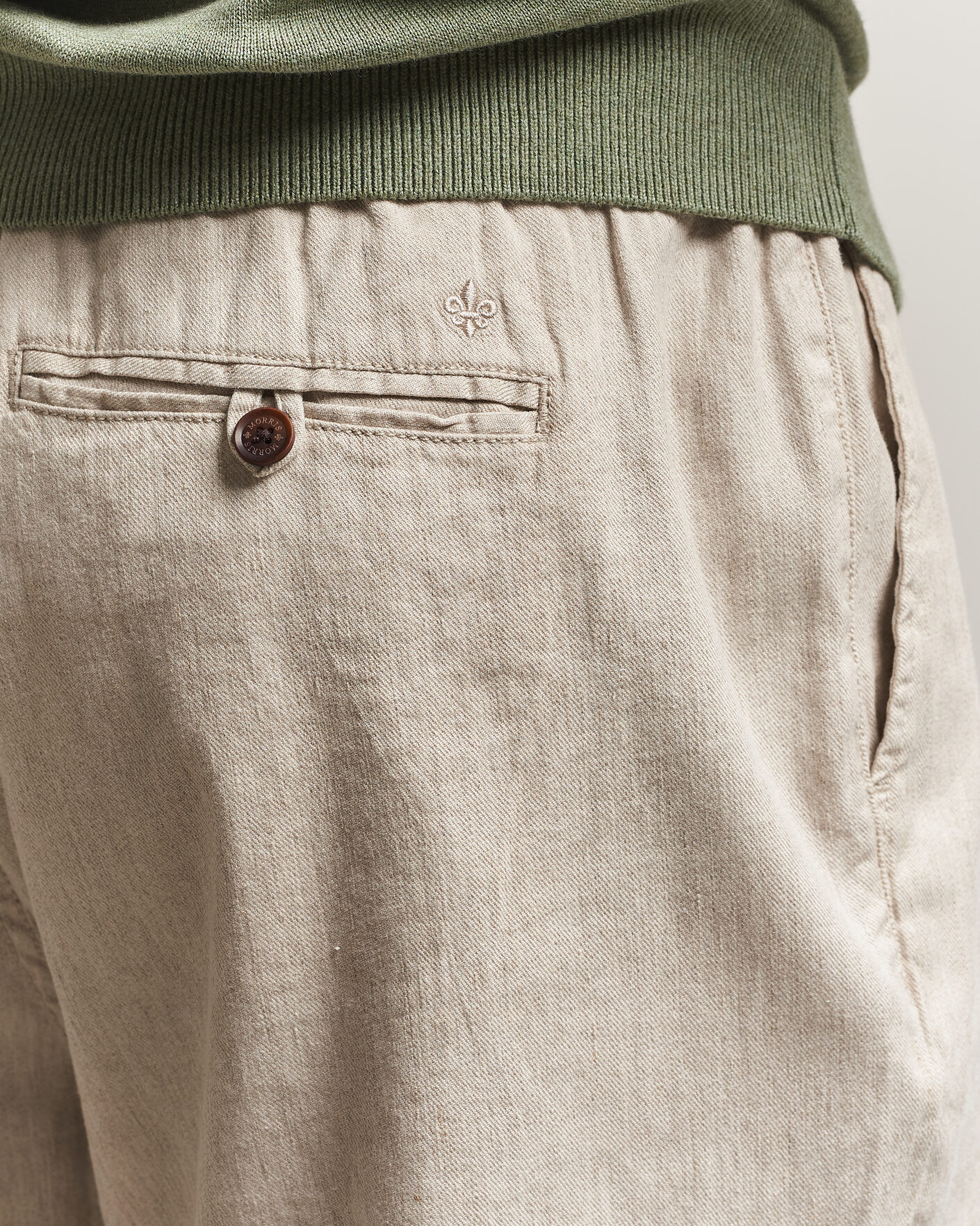 Herren | Hosen | Morris | Fenix Linen Trousers Khaki