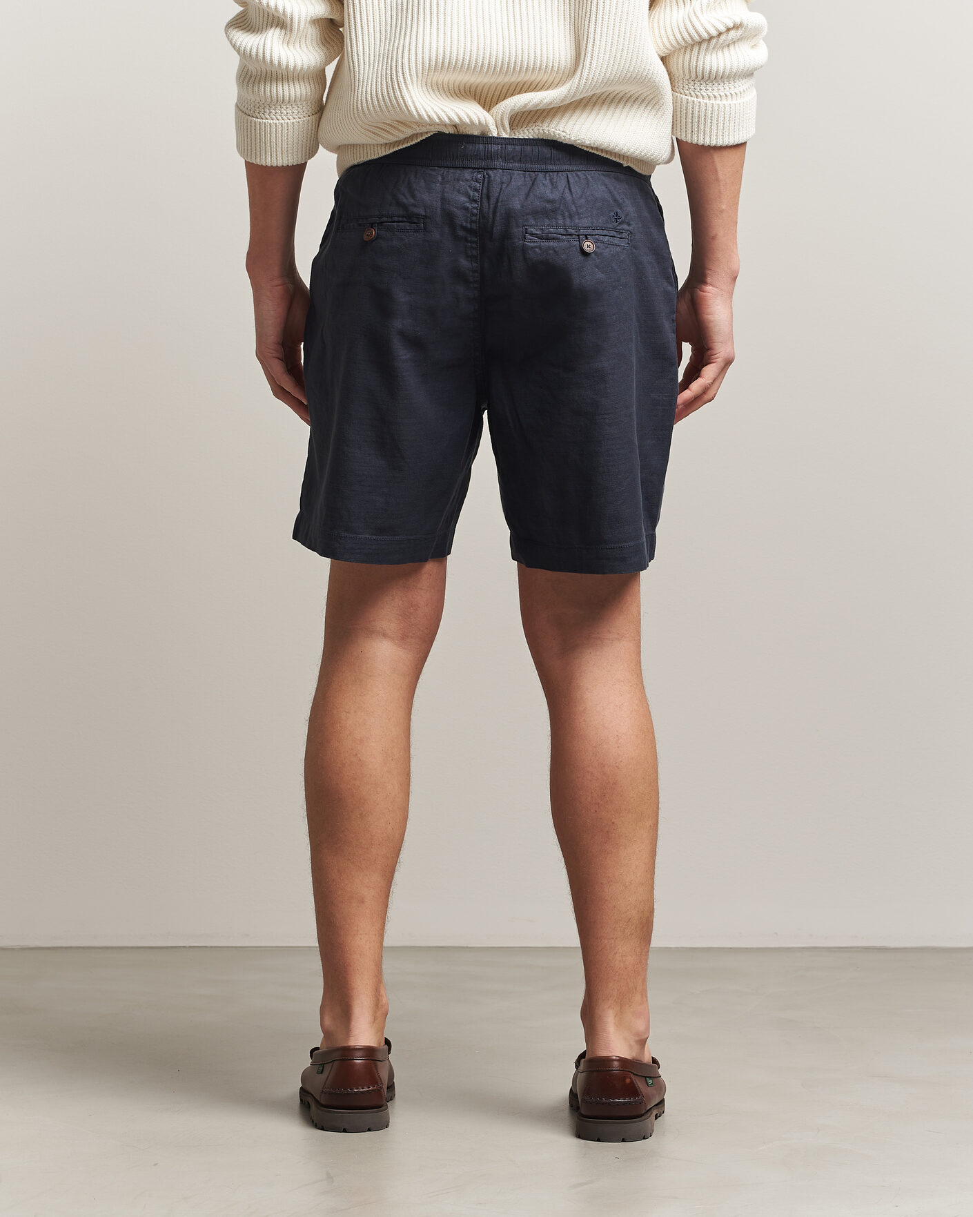 Herren | Shorts | Morris | Fenix Linen Shorts Dark Blue
